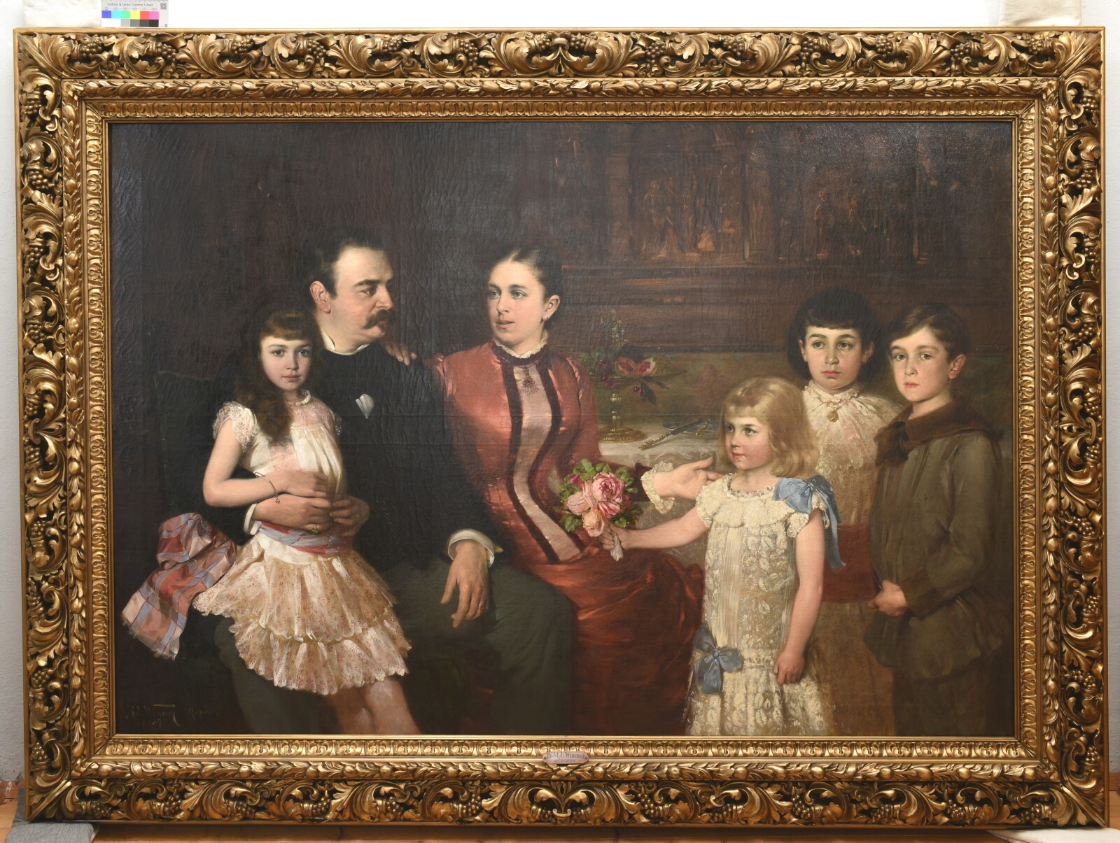 Familienporträt Richard Zschille (Museum Alte Lateinschule CC BY-NC-SA)