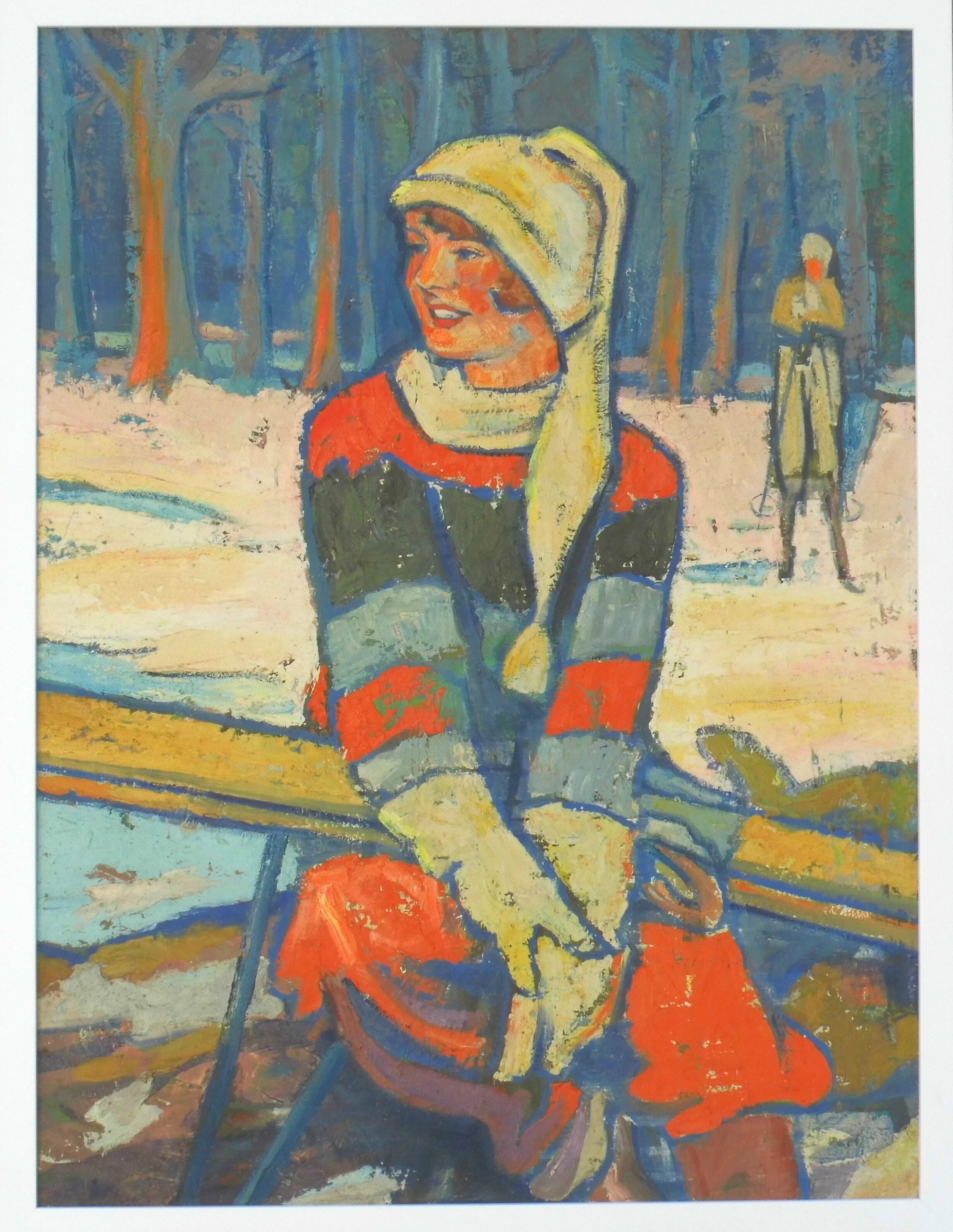 "Christine" (Mädchen mit Ski) (Museum Alte Lateinschule CC BY-NC-SA)