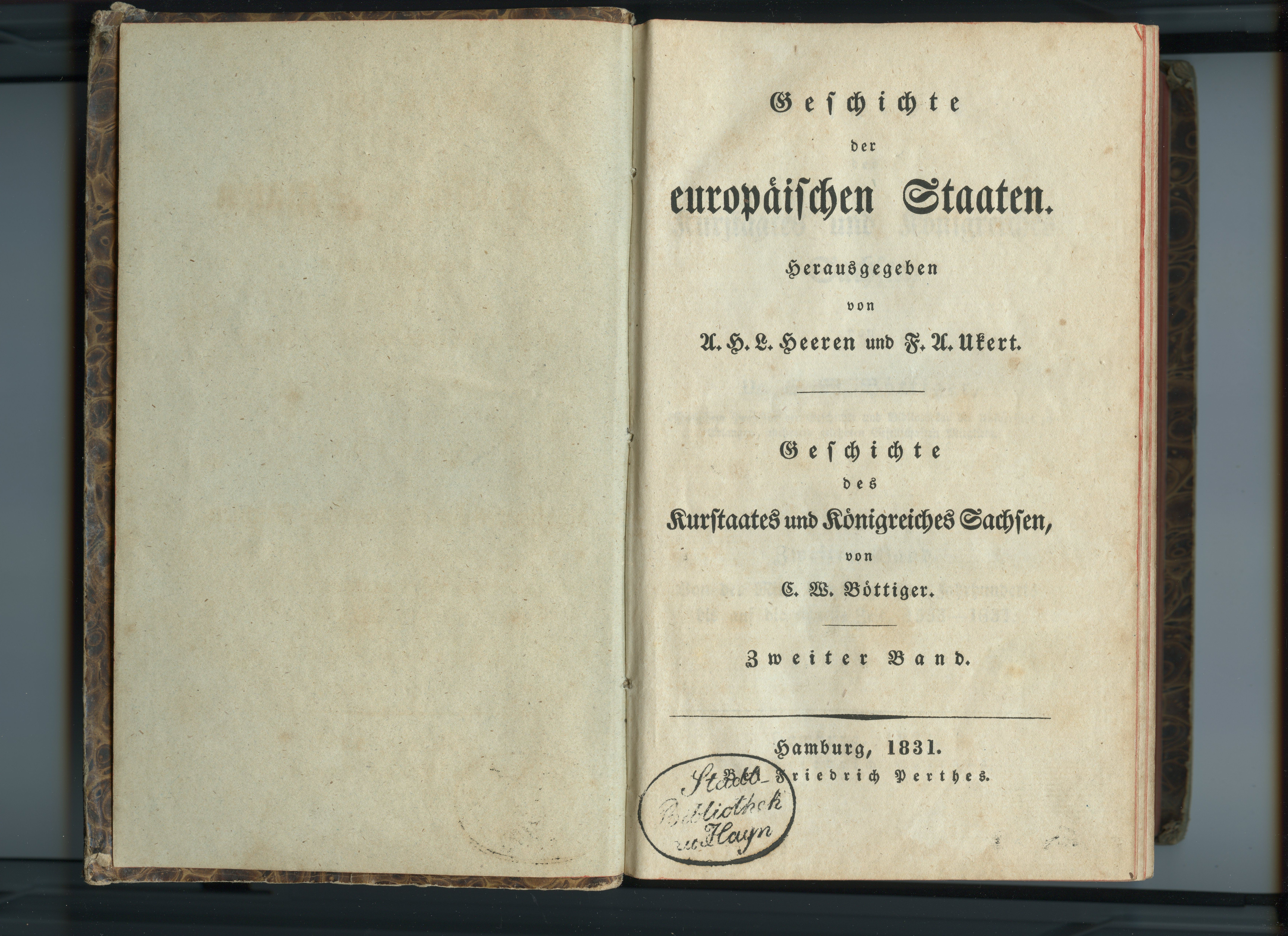 Böttiger, C.W.: Geschichte des Kurstaates und Königreiches Sachsen, Bd. 2, 1831 (Museum Alte Lateinschule CC BY-NC-SA)
