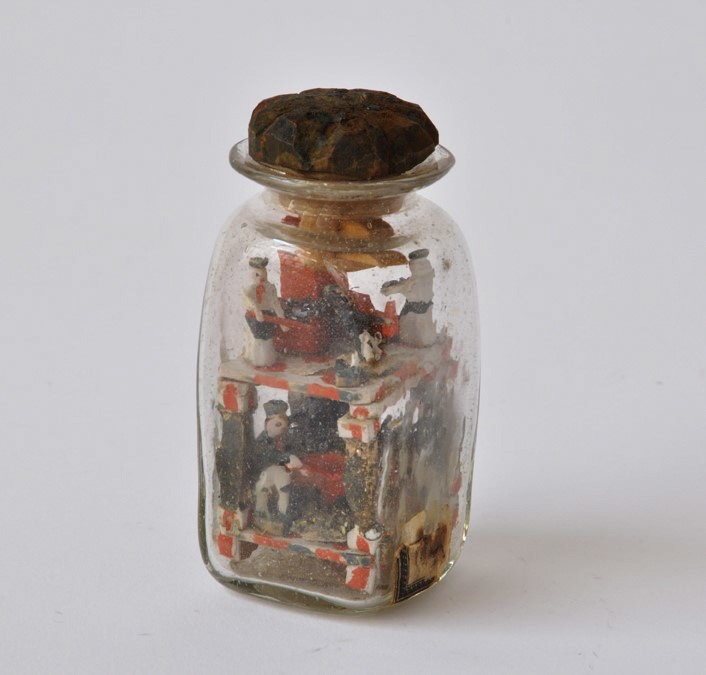 Bergmännische Gedulsflasche (Eingerichte) (Museum - Naturalienkabinett Waldenburg CC BY-NC-SA)