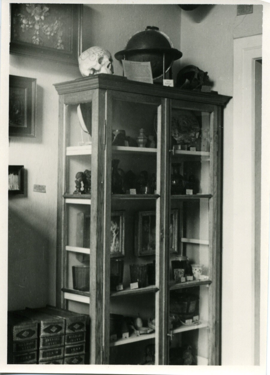 Linck-Zimmer mit Vitrine (Museum - Naturalienkabinett Waldenburg CC BY-NC-SA)