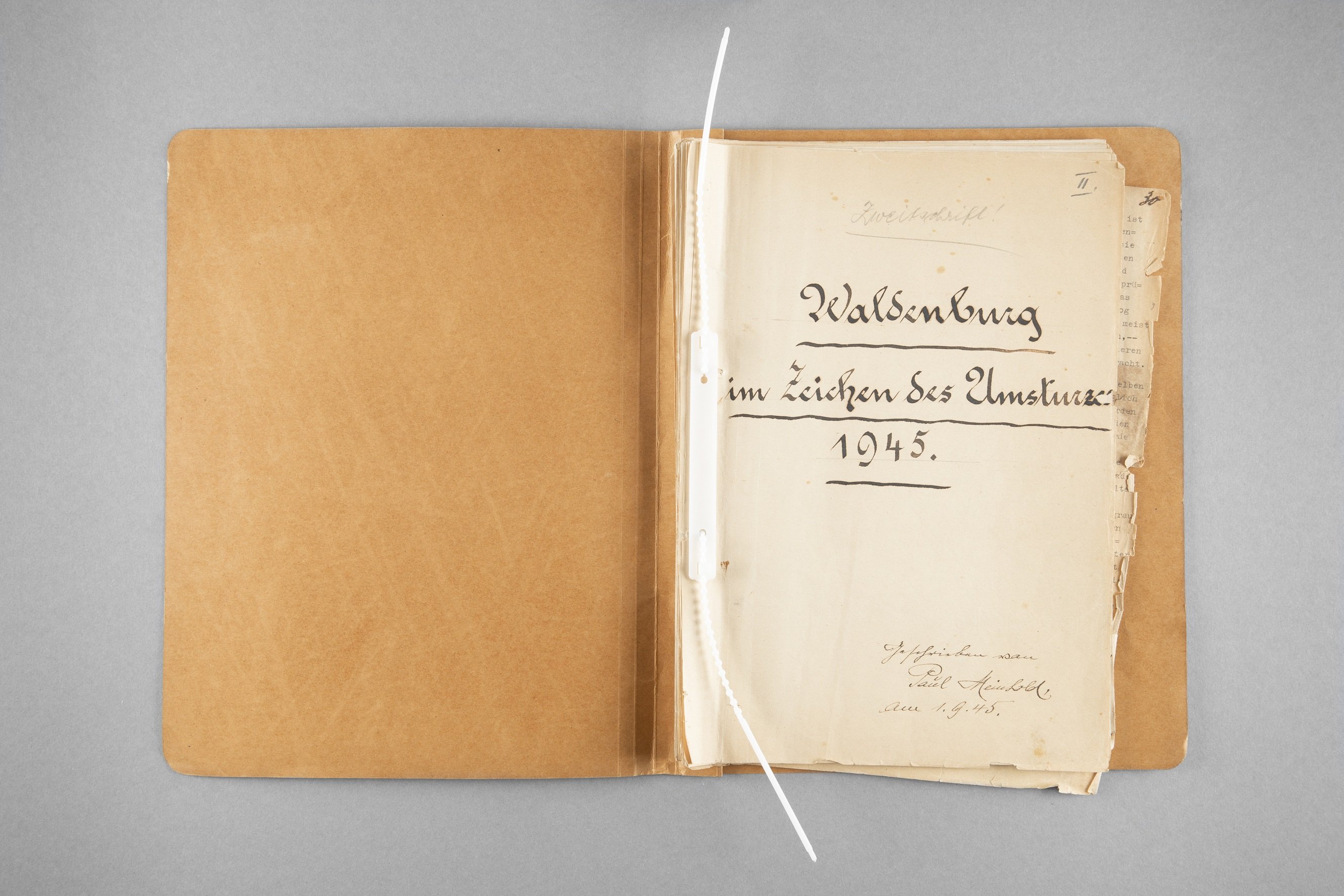 Chronik zu den letzten Kriegs- und Nachkriegstagen Waldenburgs/Sachsen (Museum - Naturalienkabinett Waldenburg CC BY-NC-SA)