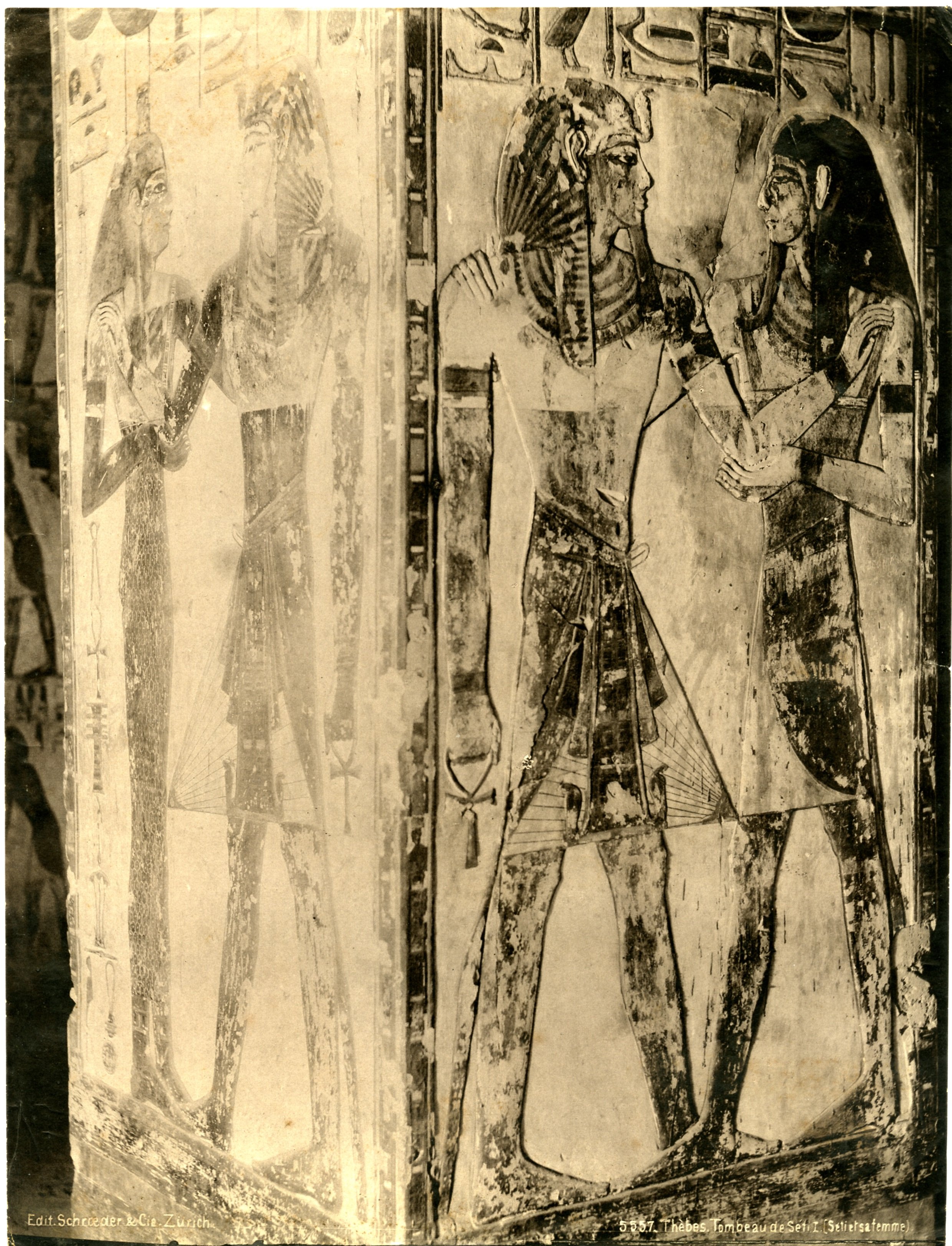 Ägyptische Wandmalerei (Museum Naturalienkabinett Waldenburg CC BY-NC-SA)