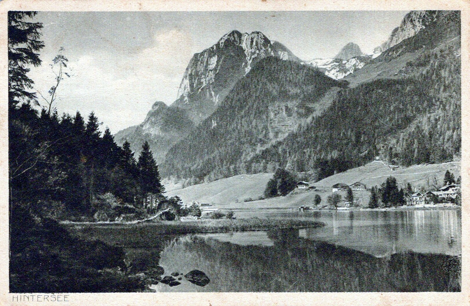 Postkarte: Hintersee (Haus Schminke RR-F)