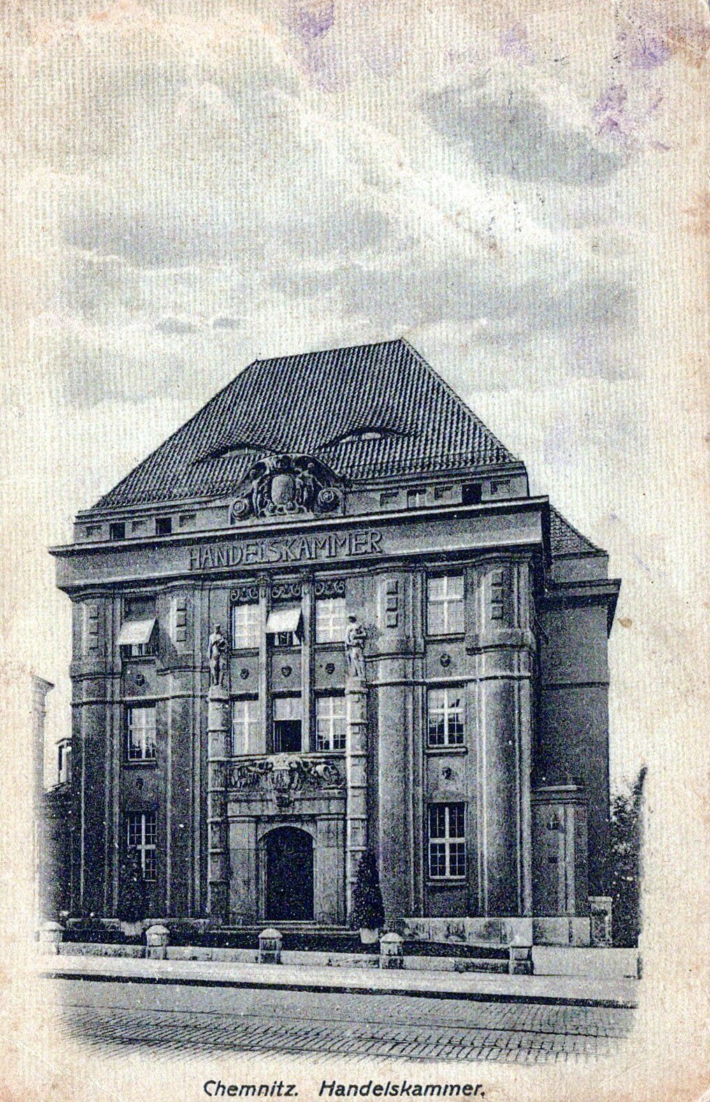 Postkarte: Chemnitz, Handelskammer (Haus Schminke RR-F)