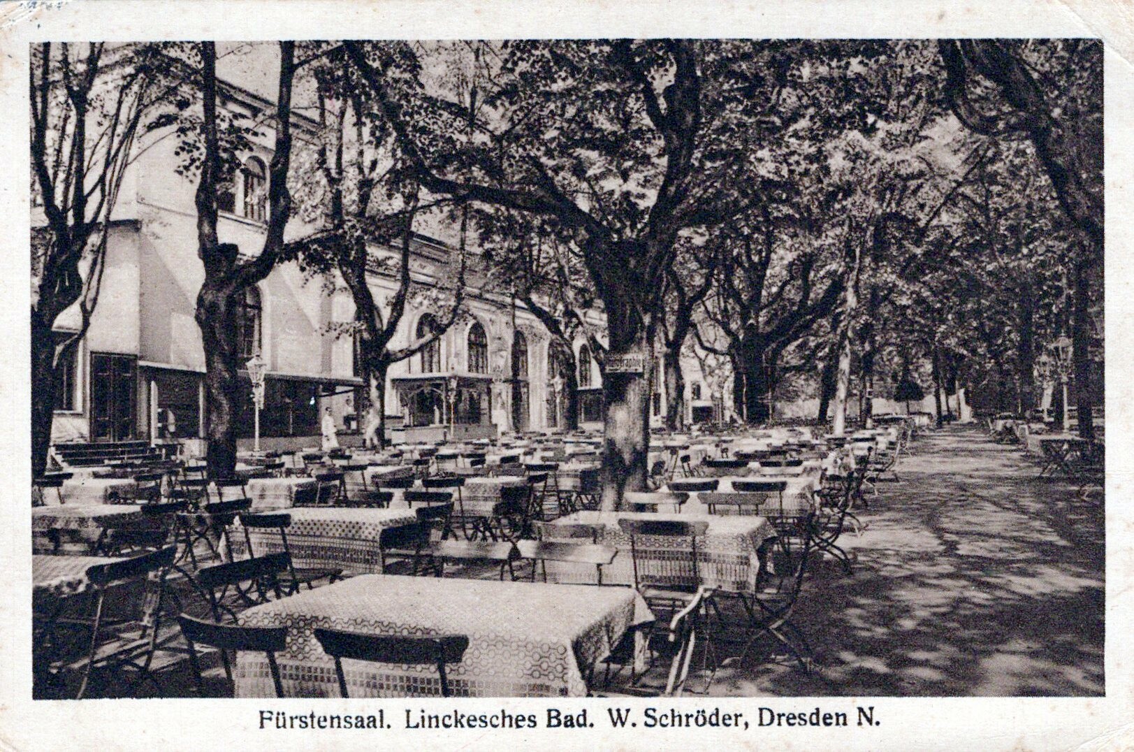 Postkarte: Dresden, Fürstensaal, Linckesches Bad (Haus Schminke RR-F)