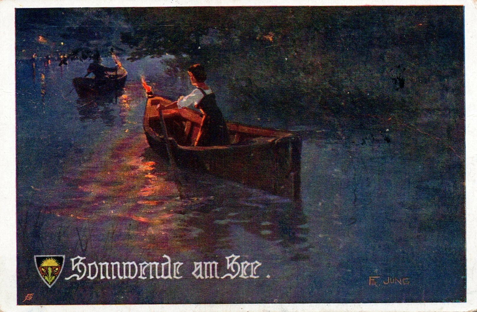 Postkarte: Sonnwende am See (Haus Schminke RR-F)
