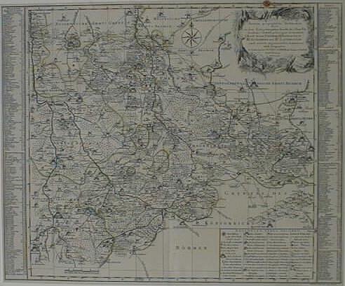Landkarte (Gottfried-Silbermann-Museum CC BY-NC-SA)