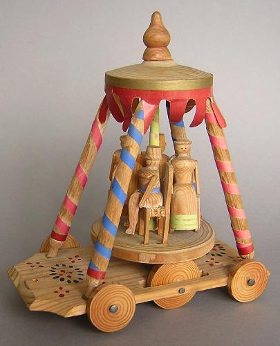 Fahrspiel (Erzgebirgisches Spielzeugmuseum Seiffen CC BY-NC-SA)