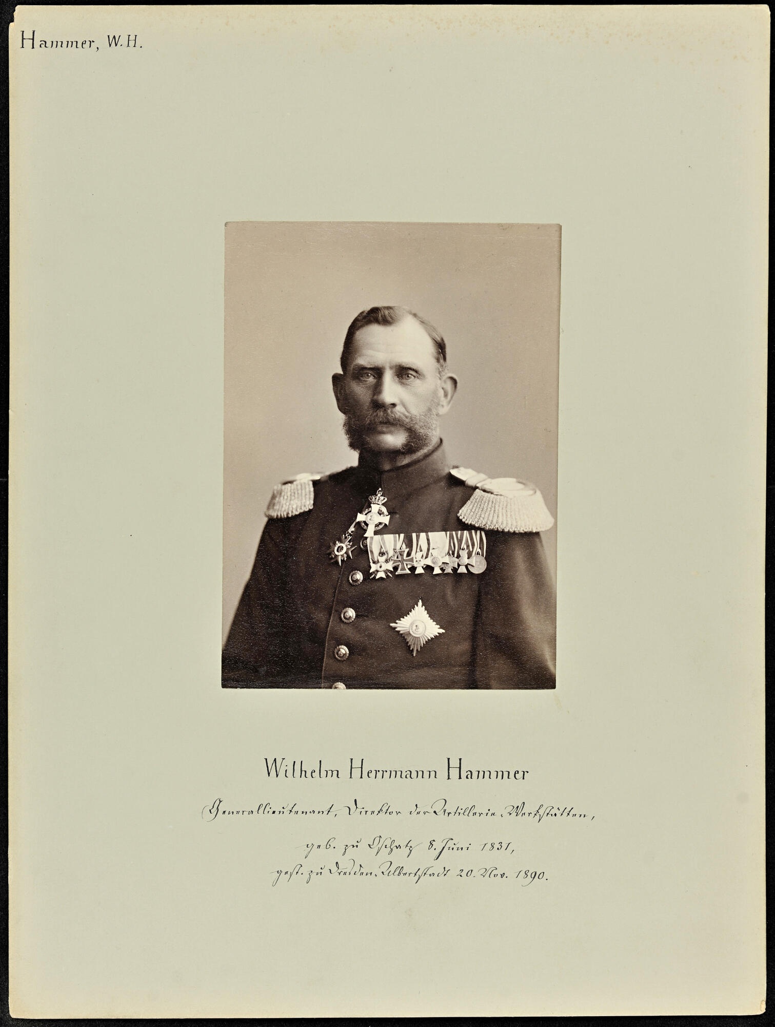 Tafel 637, Wilhelm Hermann Hammer (Stadtmuseum Dresden RR-F)