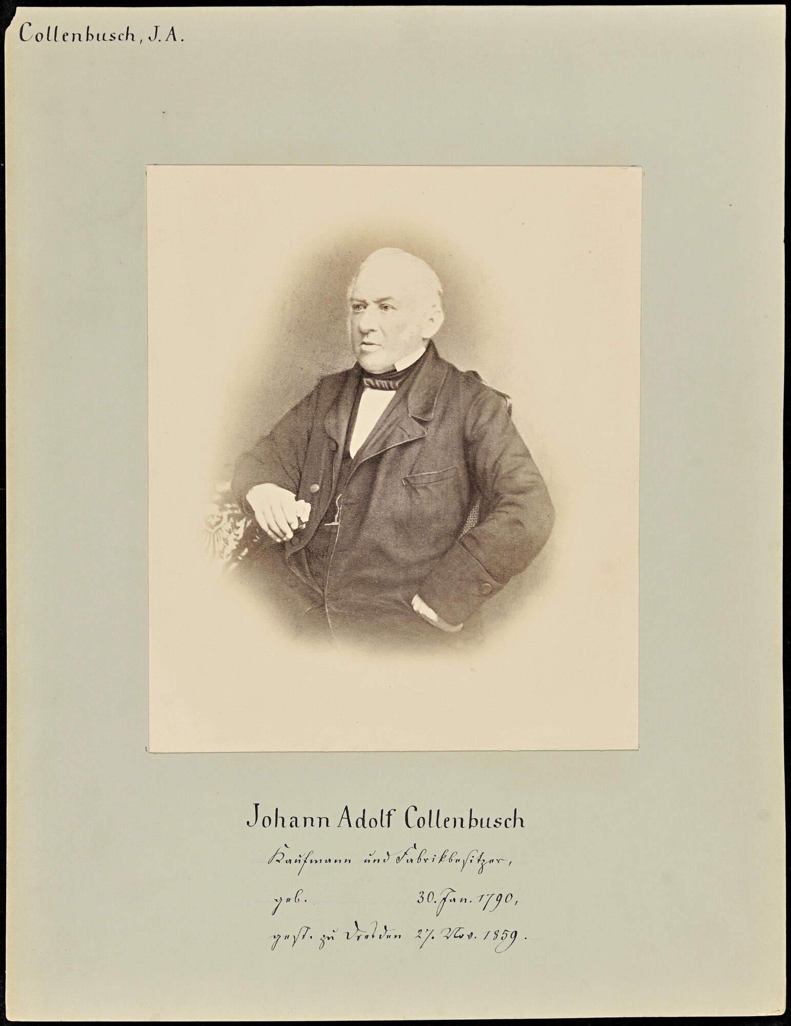 Tafel 289, Johann Adolph Collenbusch (Stadtmuseum Dresden RR-F)