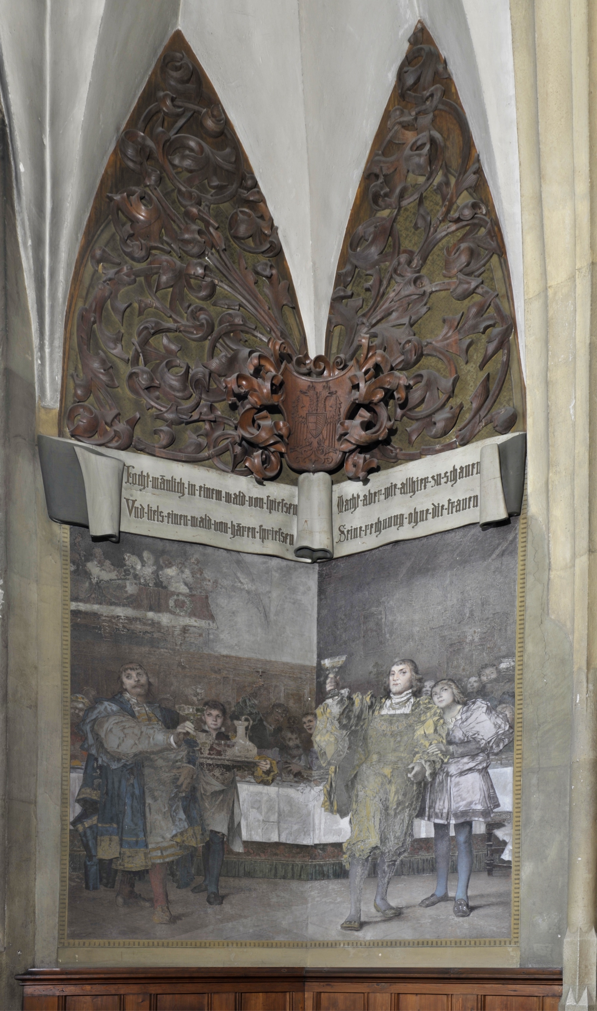 Wandbild: "Das Gastmahl zu Mecheln im Jahr 1493" (SBG gGmbH CC BY-NC-SA)