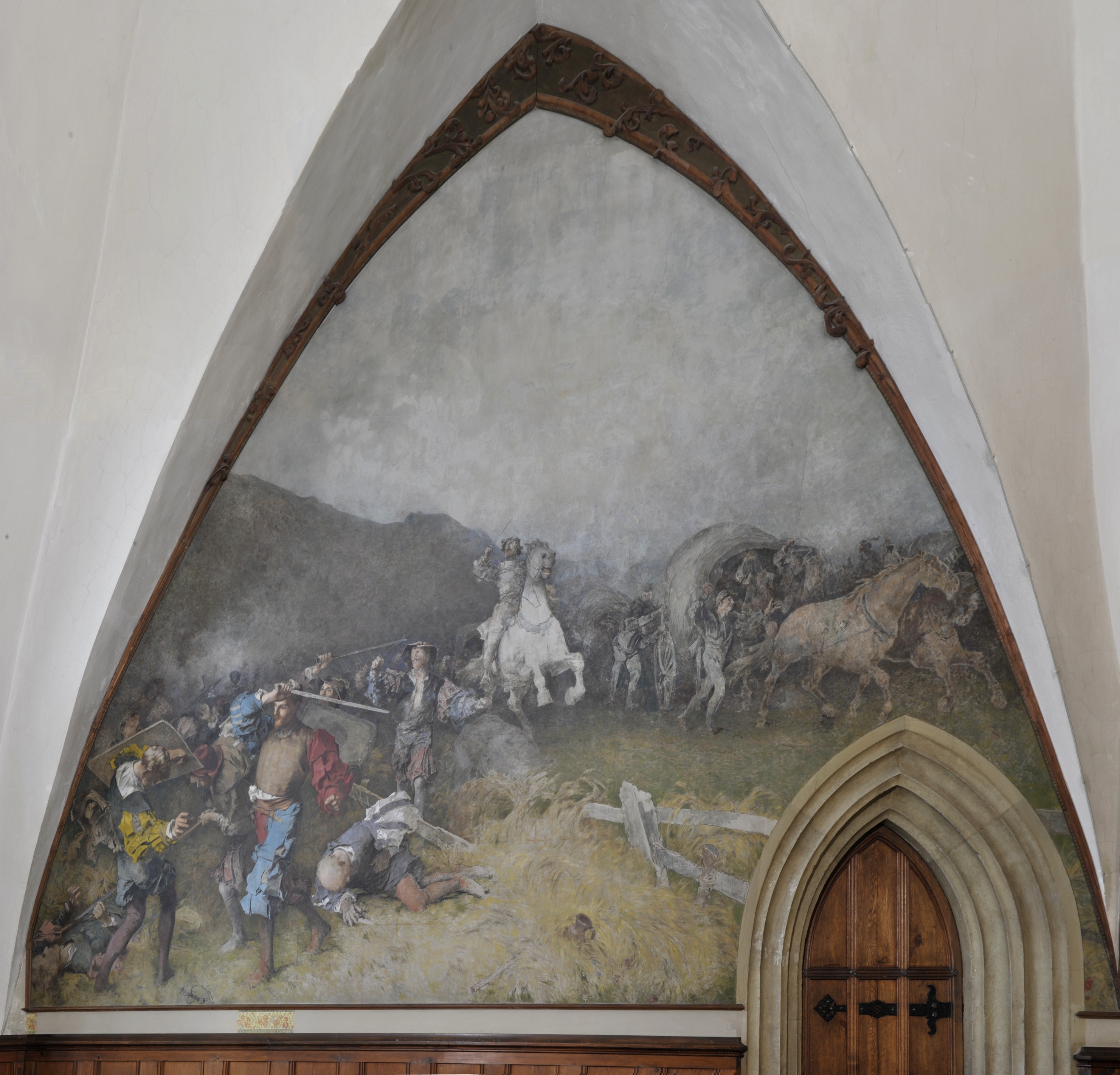 Wandbild:
"Das Gefecht bei Schloss Negau in Ungarn im Jahr 1487" (SBG gGmbH CC BY-NC-SA)