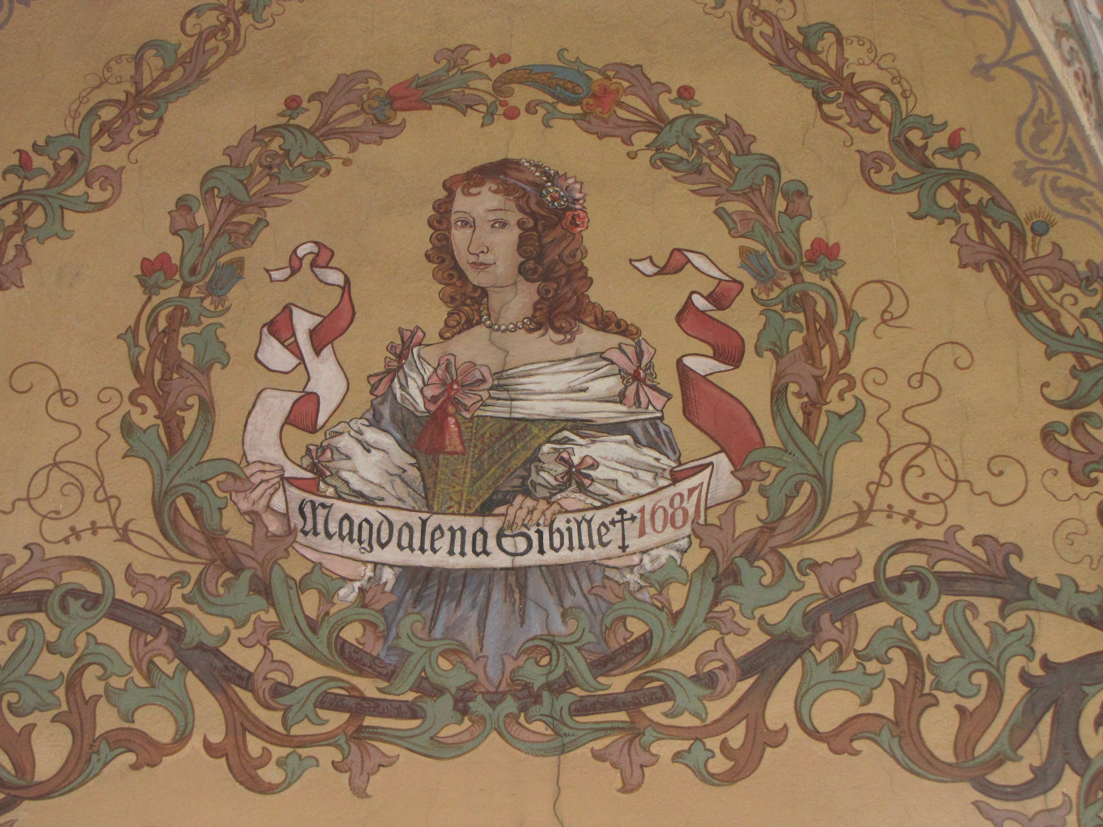 Wandbild:
"Magdalena Sibille (gest. 1687)" (SBG gGmbH CC BY-NC-SA)