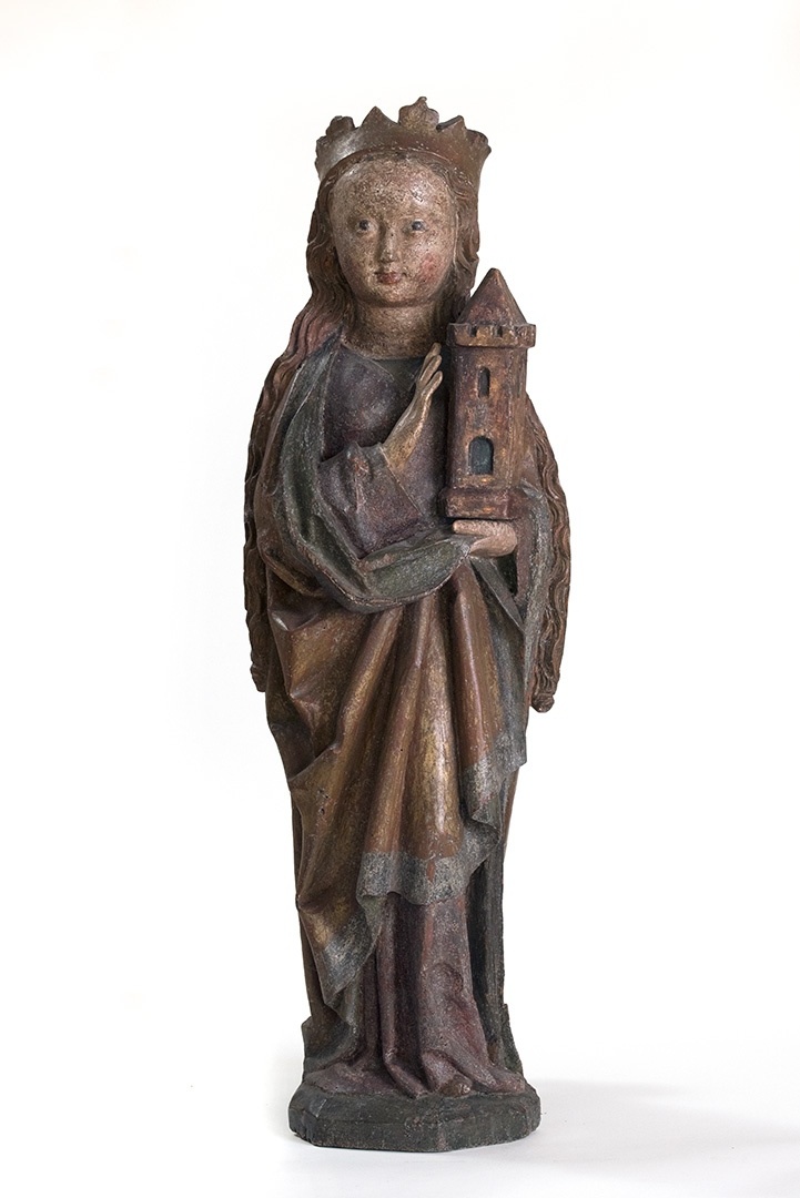 Skulptur: heilige Barbara (SBG gGmbH CC BY-NC-SA)