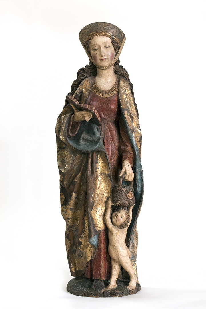 Skulptur: heilige Dorothea von Cäsarea (SBG gGmbH CC BY-NC-SA)