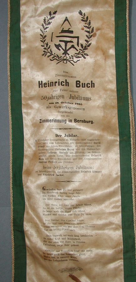 Schärpe (Heinrich Buch) (Museum Schloss Bernburg CC BY-NC-SA)