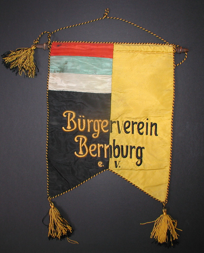 Wimpel des Bürgervereins Bernburg (Museum Schloss Bernburg CC BY-NC-SA)