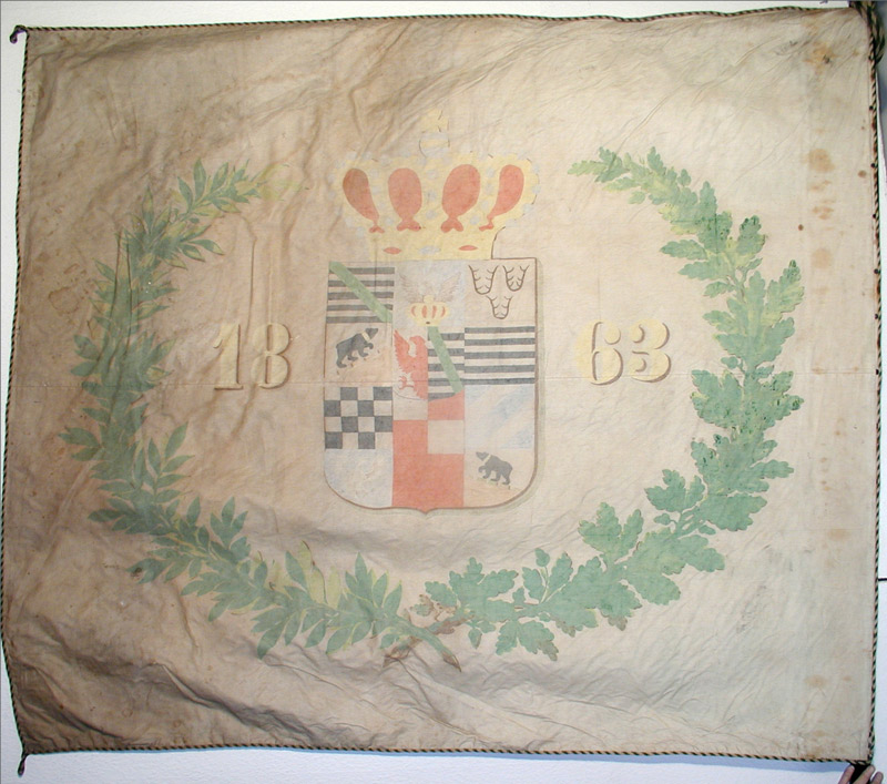 Fahne der Ziegel- und Schieferdecker (Museum Schloss Bernburg CC BY-NC-SA)