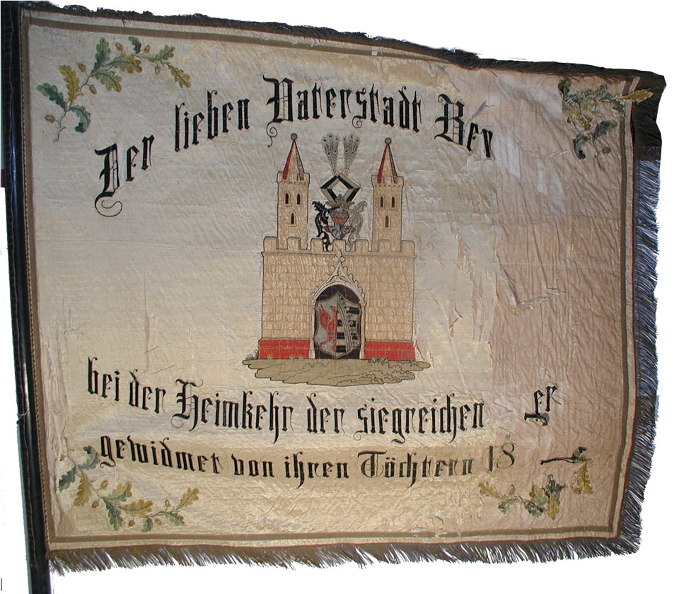 Fahne dem siegreichen Heere 1871 (Museum Schloss Bernburg CC BY-NC-SA)