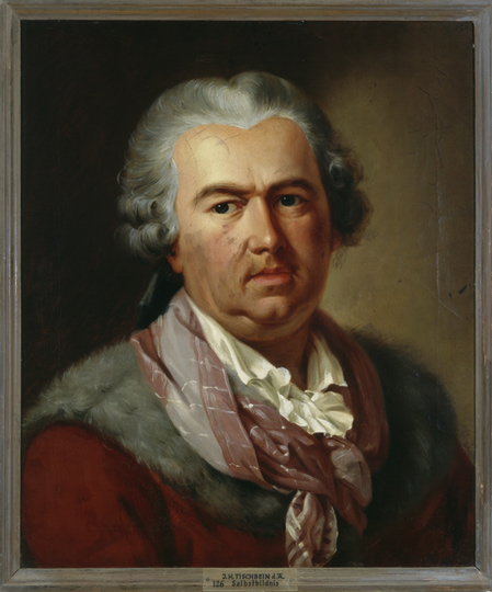 Porträt Johann Heinrich Tischbein d. Ä. (Selbstbildnis) (Gleimhaus Halberstadt CC BY-NC-SA)