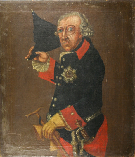 Friedrich II. von Preussen, den Hut ziehend (Gleimhaus Halberstadt CC BY-NC-SA)