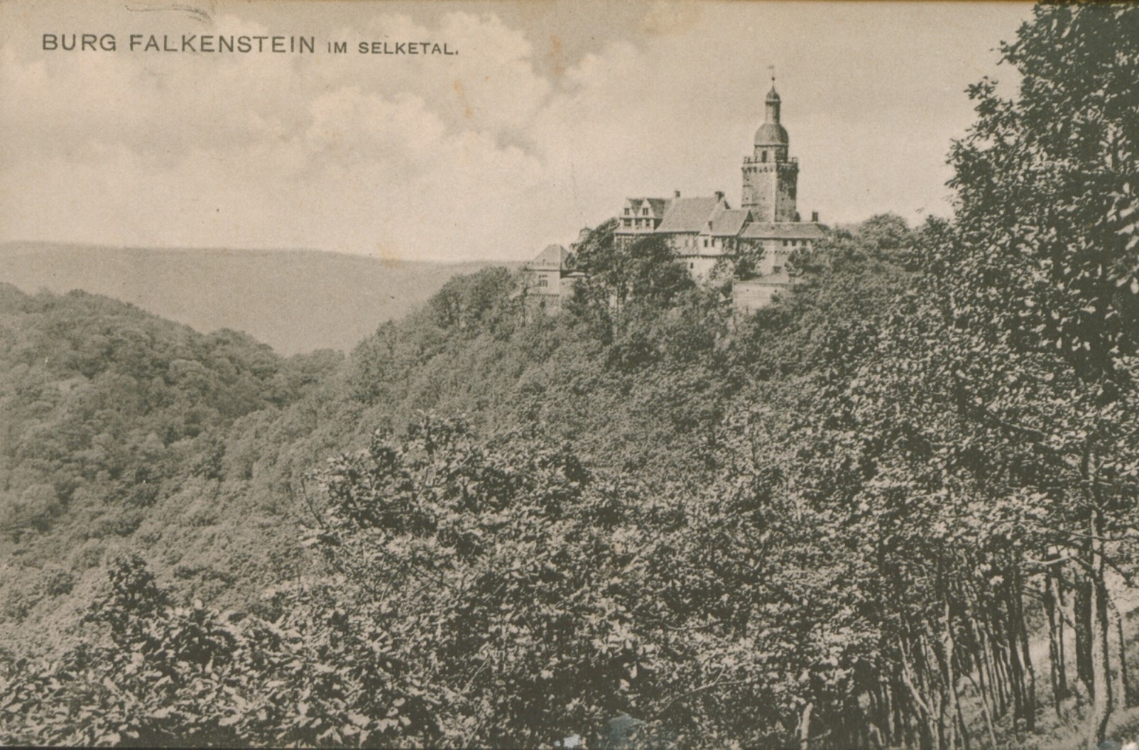 Ansichtskarte: Burg Falkenstein im Selketal (Kulturstiftung Sachsen-Anhalt CC BY-NC-SA)