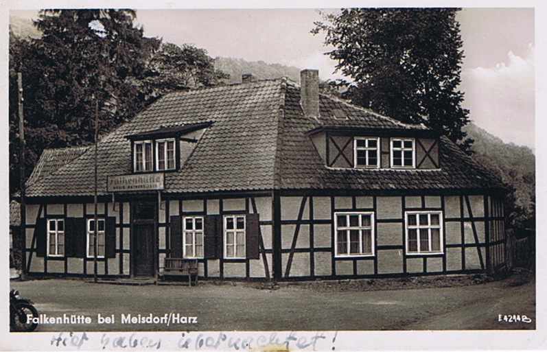 Ansichtskarte: Falkenhütte bei Meisdorf / Harz (Kulturstiftung Sachsen-Anhalt CC BY-NC-SA)