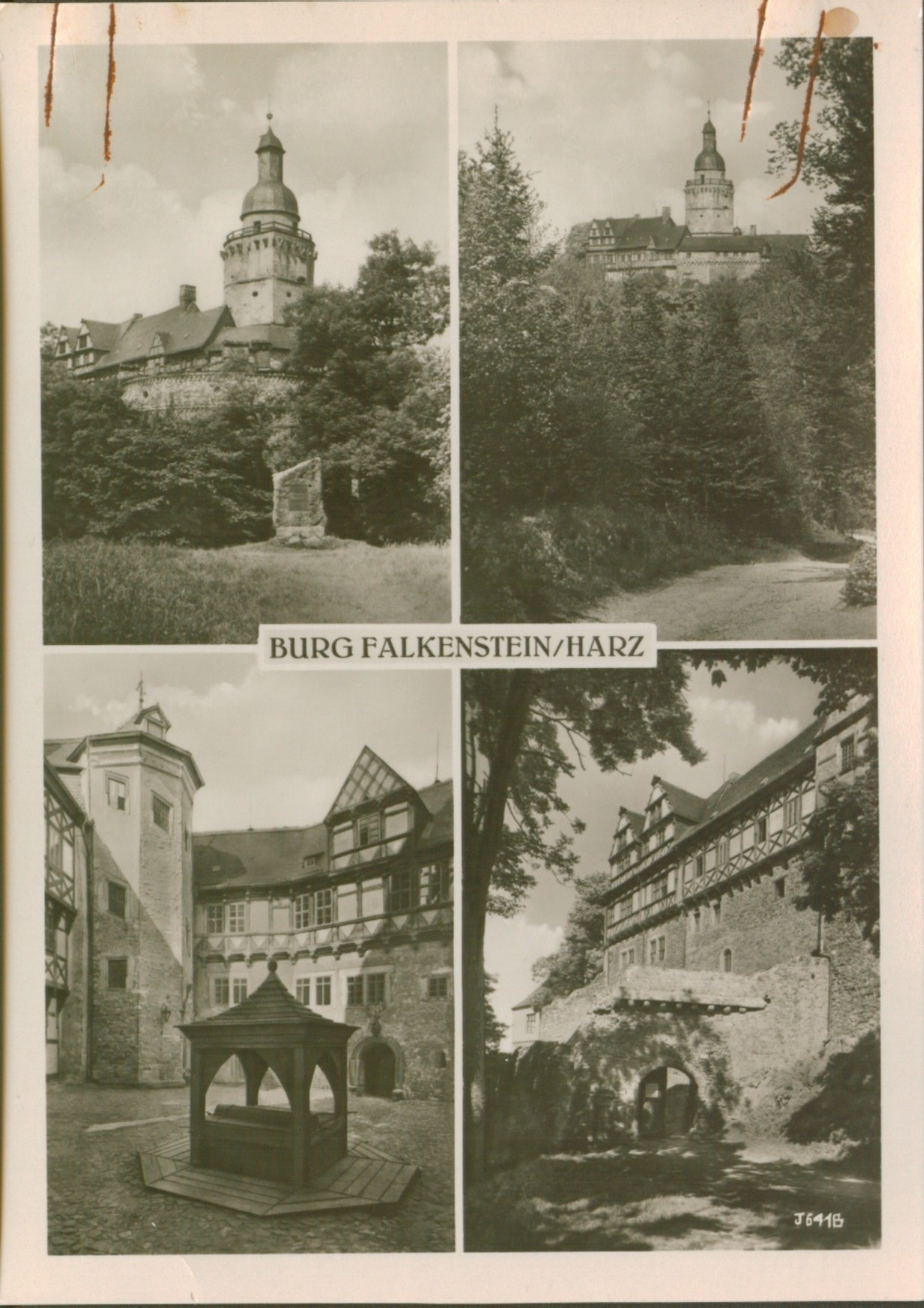 Ansichtskarte: Burg Falkenstein / Harz (Kulturstiftung Sachsen-Anhalt - Museum Burg Falkenstein CC BY-NC-SA)
