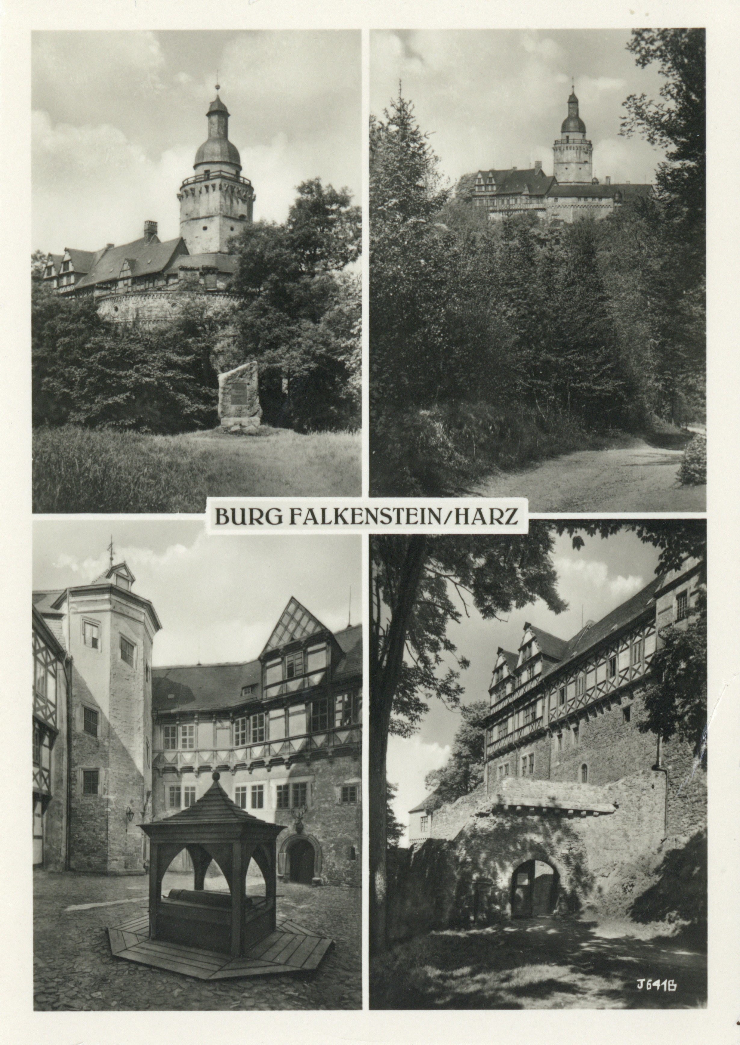 Ansichtskarte: Burg Falkenstein / Harz (Kulturstiftung Sachsen-Anhalt - Museum Burg Falkenstein CC BY-NC-SA)