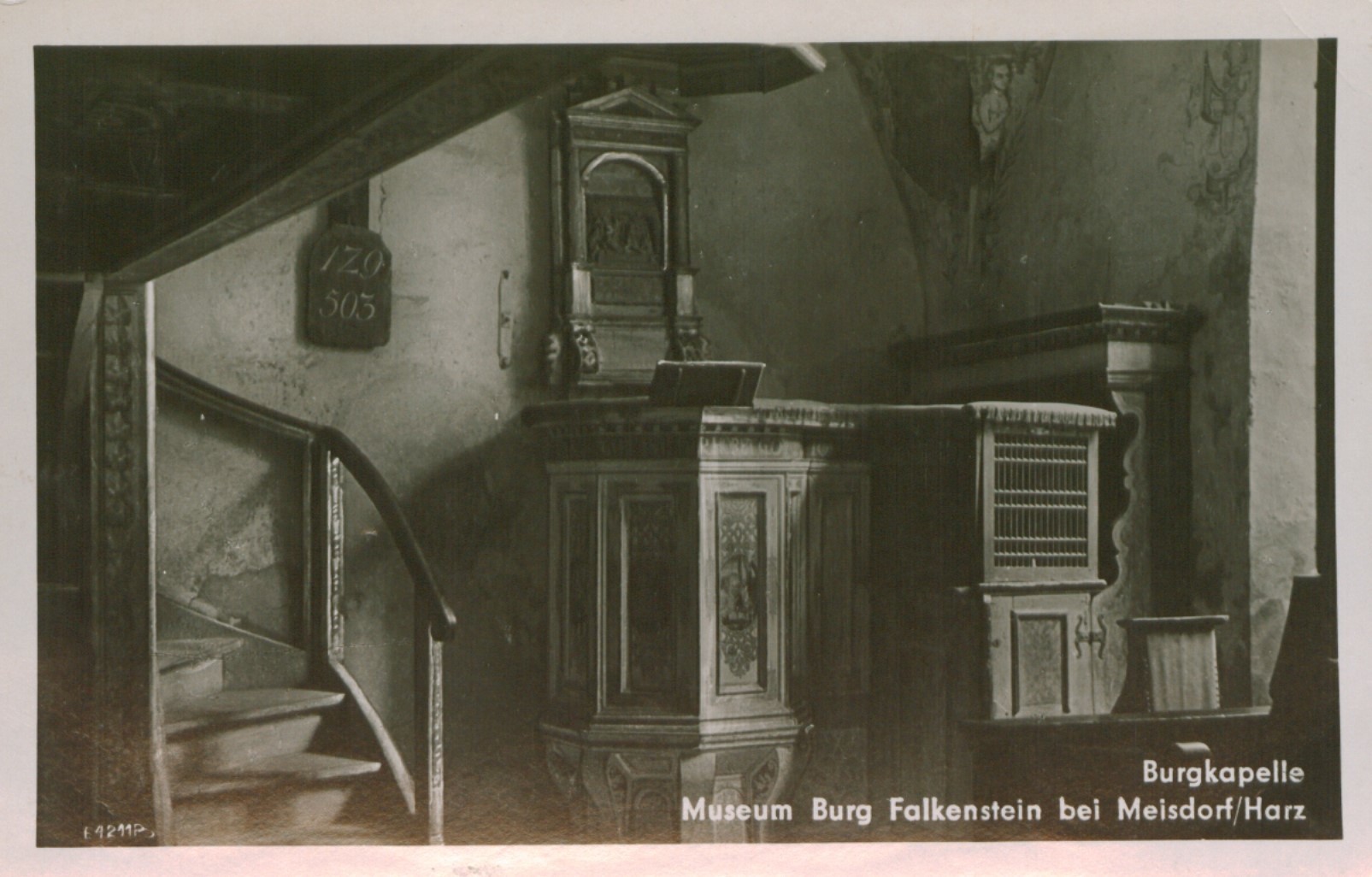 Ansichtskarte: Burgkapelle Museum Burg Falkenstein bei Meisdorf / Harz (Kulturstiftung Sachsen-Anhalt CC BY-NC-SA)