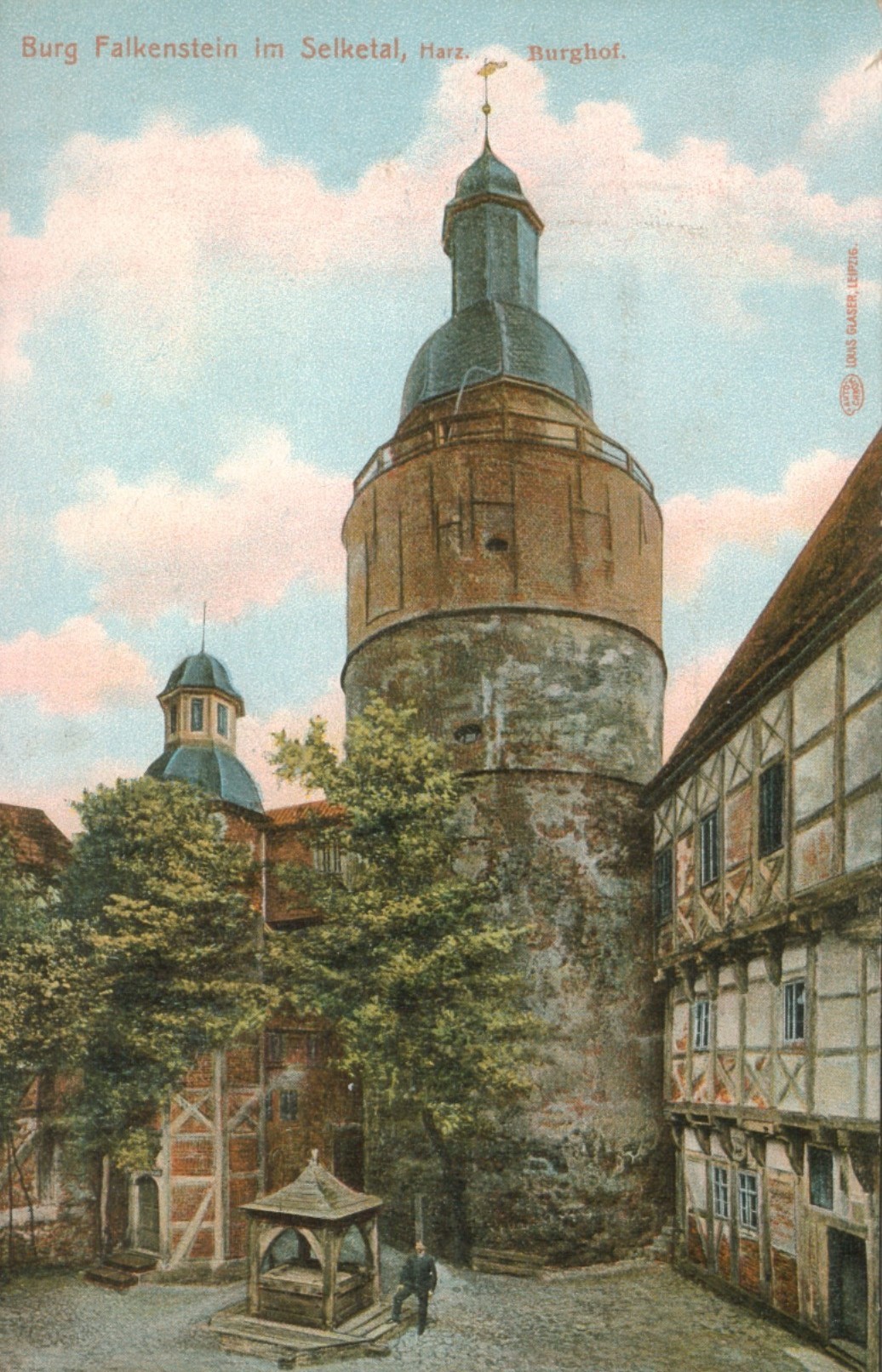 Ansichtskarte: Burg Falkenstein im Selketal (Kulturstiftung Sachsen-Anhalt - Museum Burg Falkenstein CC BY-NC-SA)