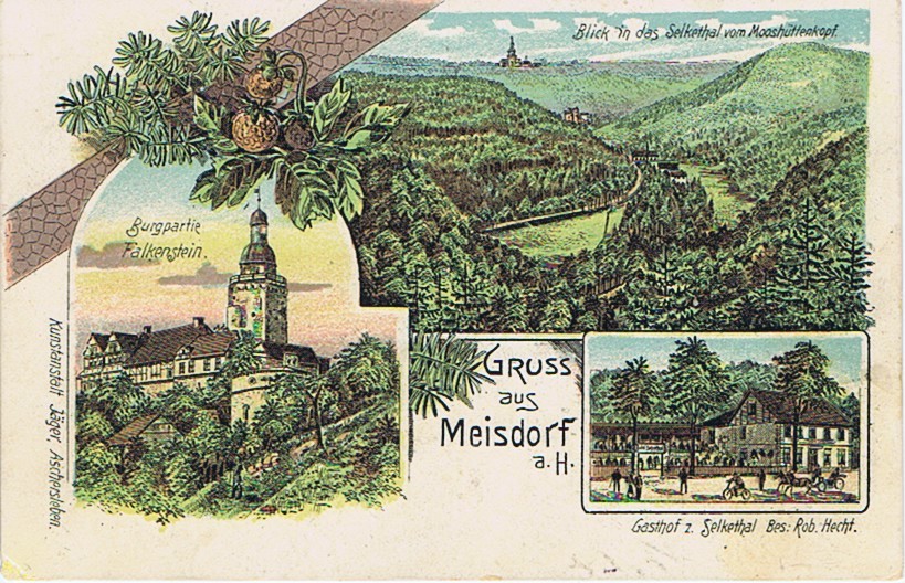 Ansichtskarte: Gruss aus Meisdorf a. H. (Kulturstiftung Sachsen-Anhalt CC BY-NC-SA)