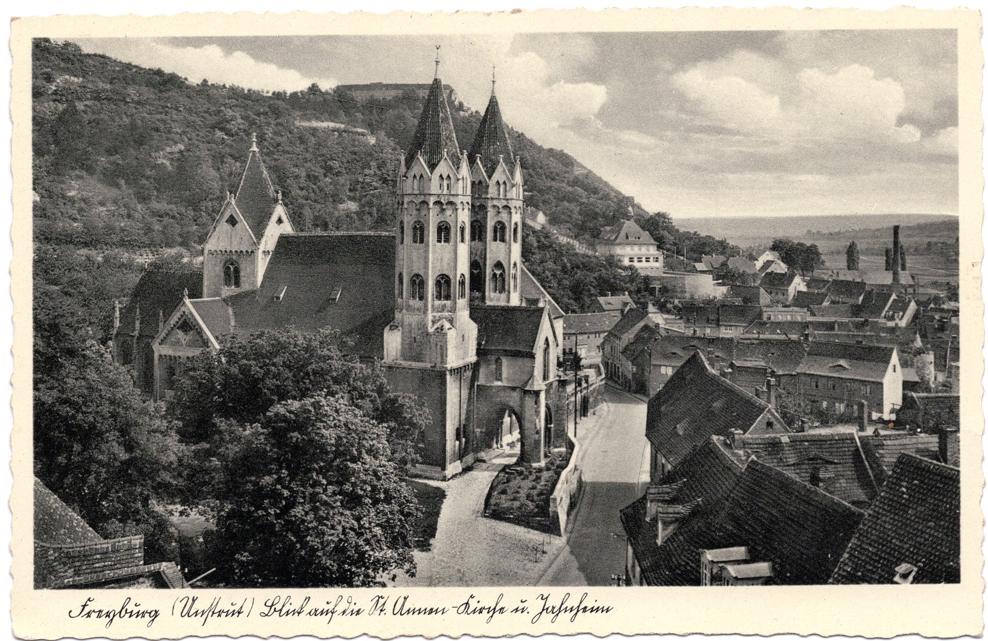 Freyburg (Unstrut) Blick auf die St. Annen-Kirche u. Jahnheim (Kulturstiftung Sachsen-Anhalt CC BY-NC-SA)