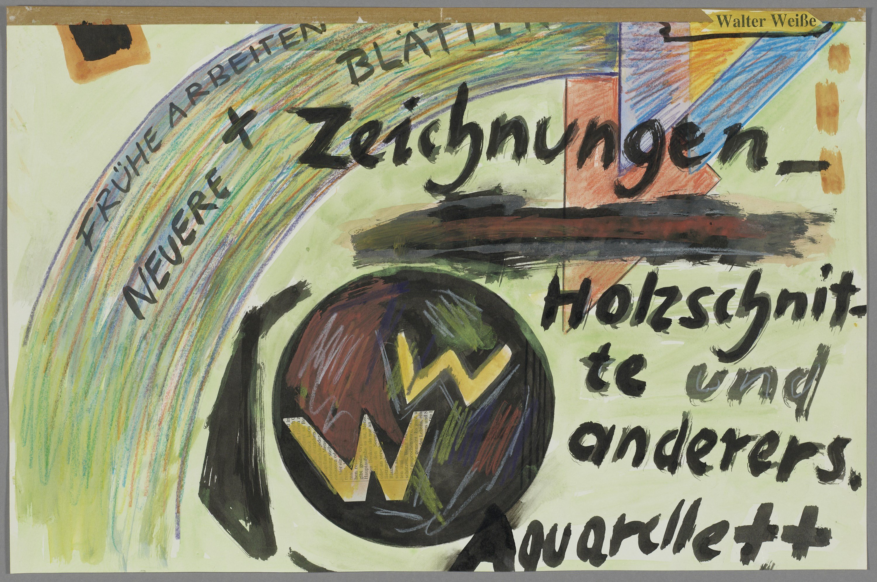 Walter Weiße - Zeichnungen - Holzschnitte und anderes (Fragment, unterer Teil) (Kulturstiftung Sachsen-Anhalt CC BY-NC-SA)