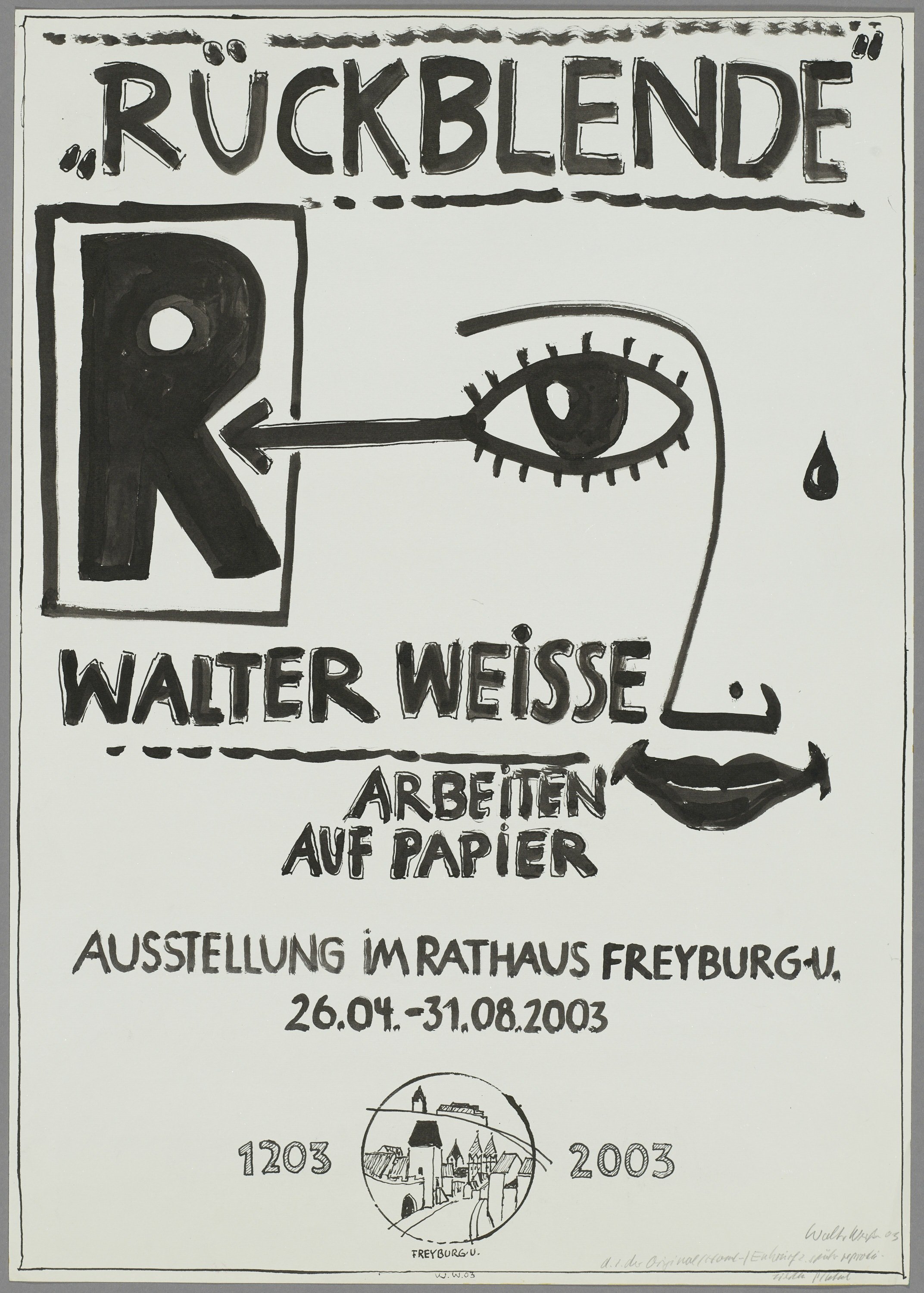 "Rückblende" - Walter Weisse. Arbeiten auf Papier (Entwurf) (Kulturstiftung Sachsen-Anhalt CC BY-NC-SA)