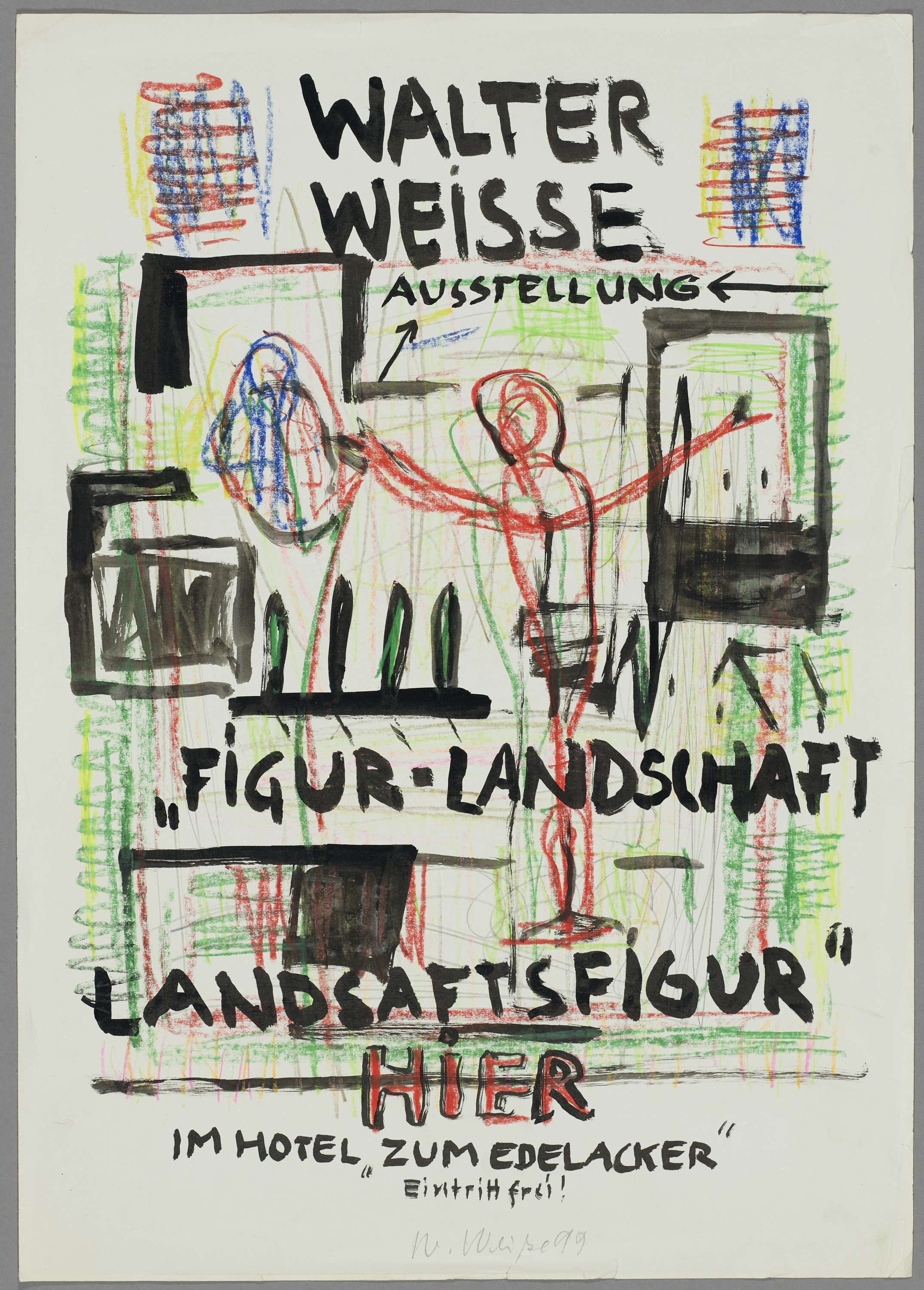 Walter Weisse. "Figur-Landschaft Landschaftsfigur" (Kulturstiftung Sachsen-Anhalt CC BY-NC-SA)