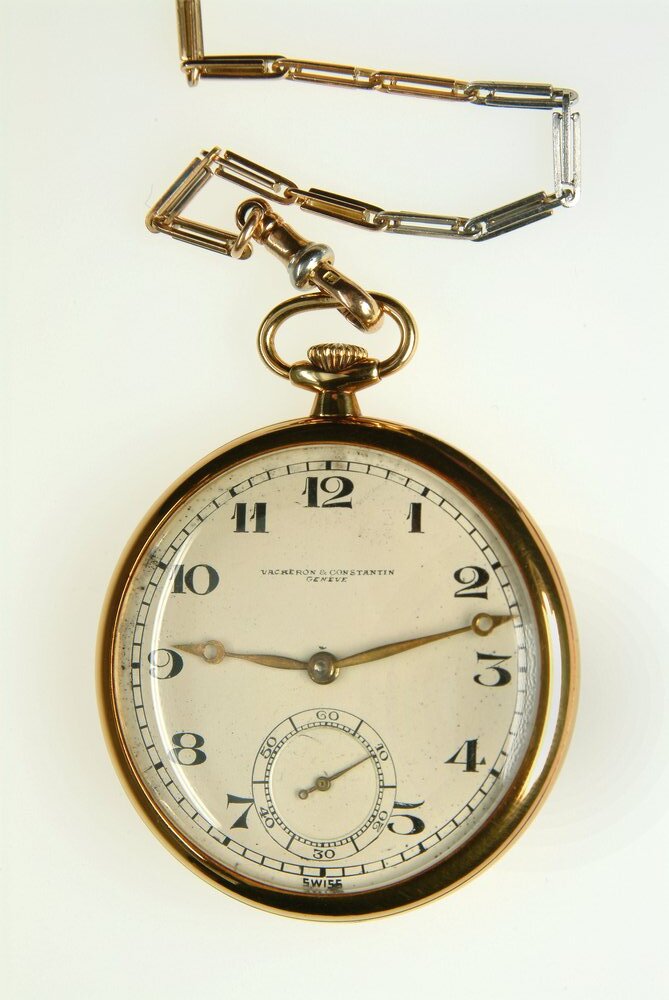 Taschenuhr mit Uhrenkette (Kulturstiftung Sachsen-Anhalt CC BY-NC-SA)