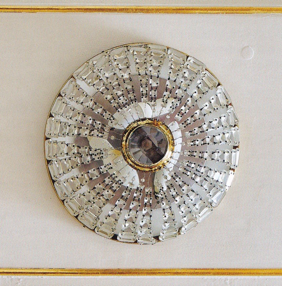 Deckenlampe mit Glasbehang, um 1920 (Schloß Wernigerode GmbH RR-F)