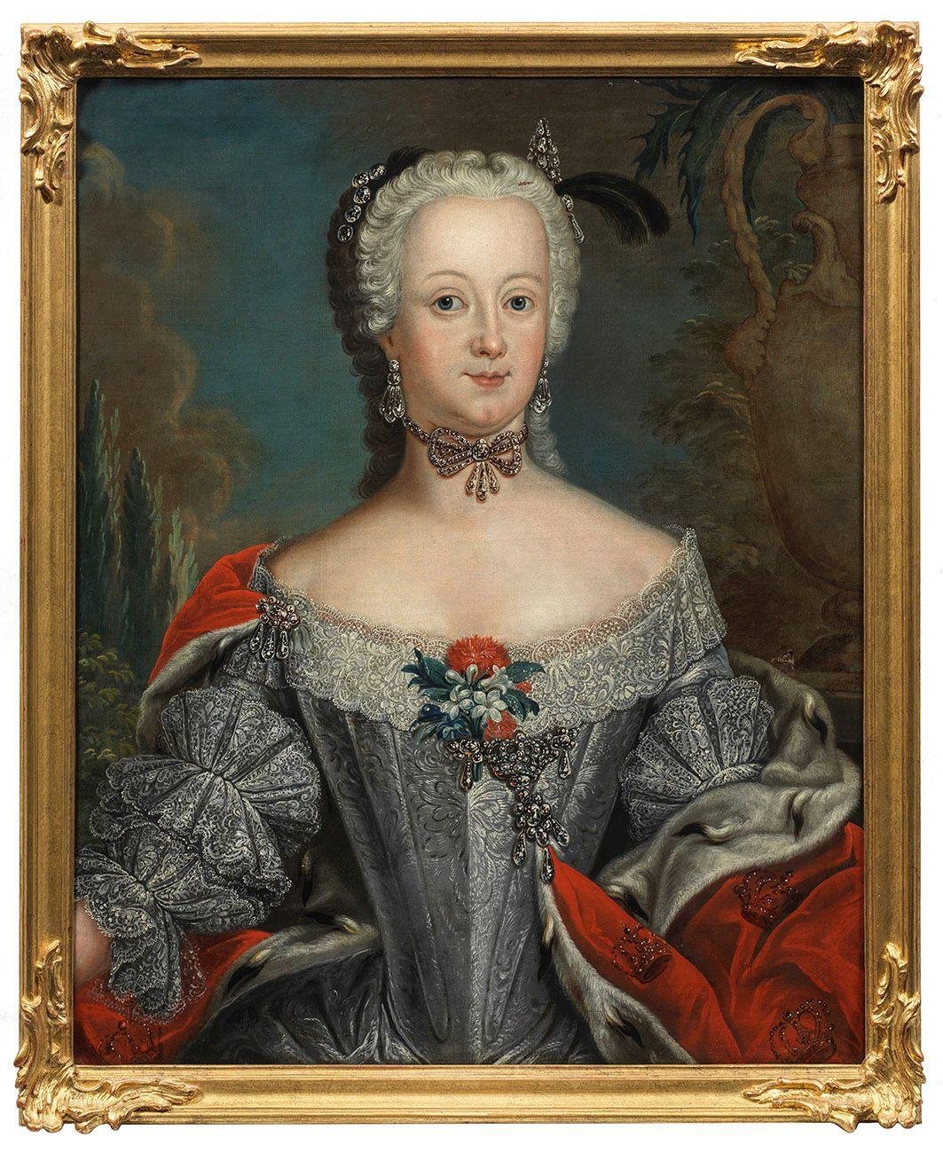 Porträt der Königin Elisabeth Christine von Preußen, geb. Prinzessin von Braunschweig-Wolfenbüttel-Bevern von Antoine Pesne (Schloß Wernigerode GmbH RR-F)