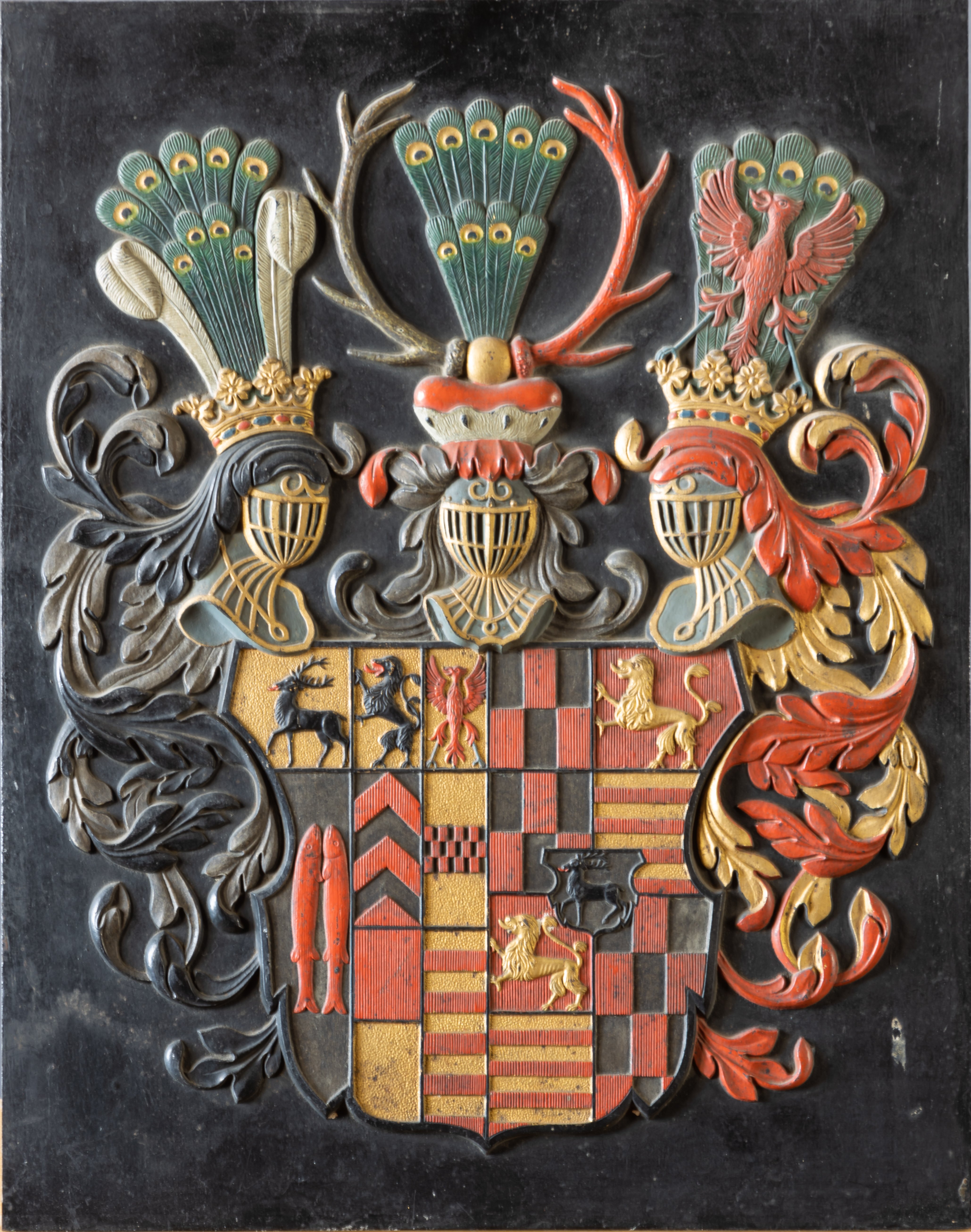 Eisengussplatte mit Stolberger Wappen, 18. Jh. (Schloß Wernigerode GmbH RR-F)