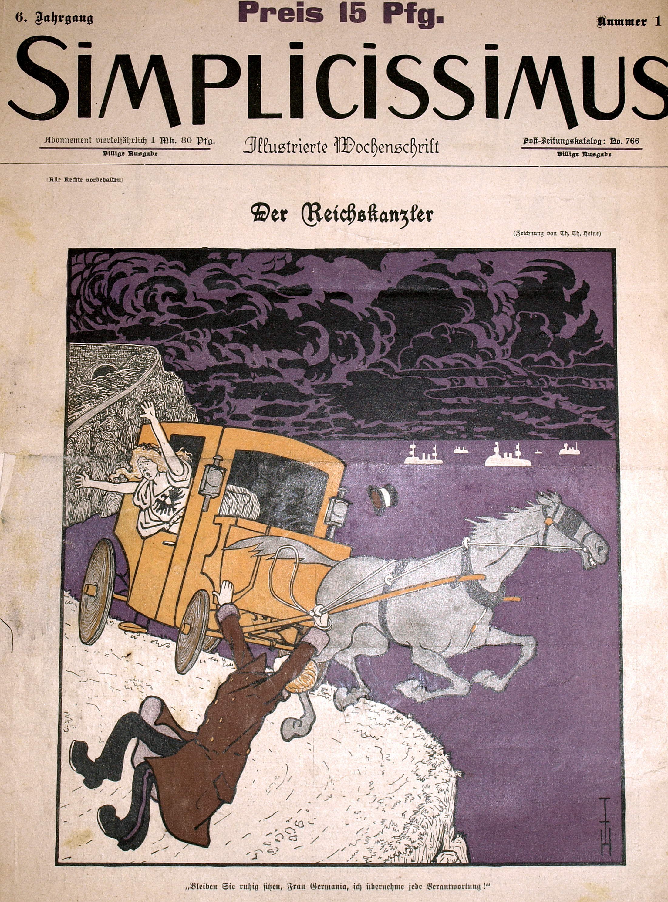 Zeitschrift "Simplicissimus", 6. Jahrgang, April 1901 bis März 1902 (Schloß Wernigerode GmbH RR-F)