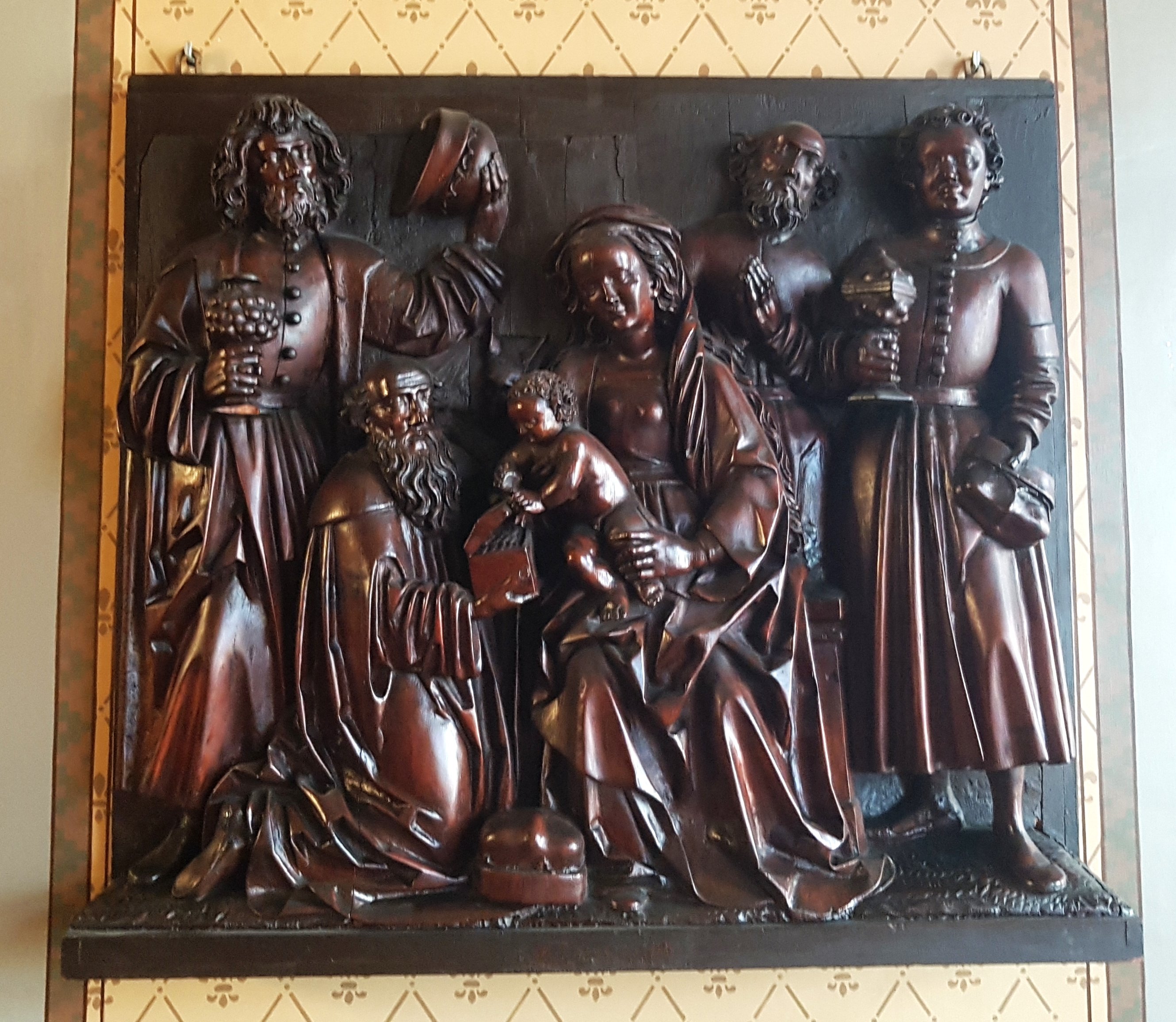 Holzplastik "Anbetung der Heiligen Drei Könige", Nürnberger Schule, um 1520 (Schloß Wernigerode GmbH RR-F)