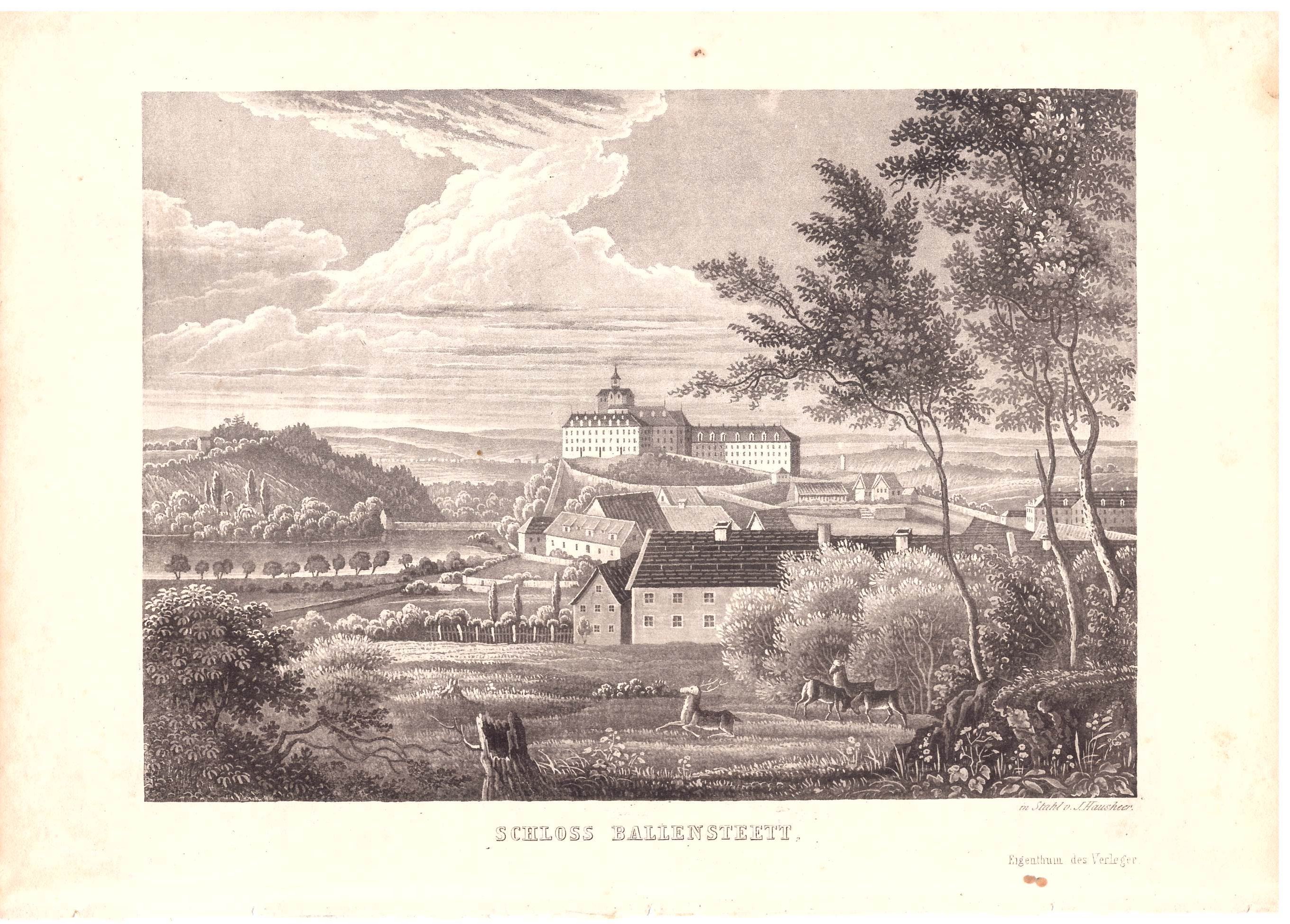Ballenstedt: Schloss und Stadt, 1841 (Schloß Wernigerode GmbH RR-F)