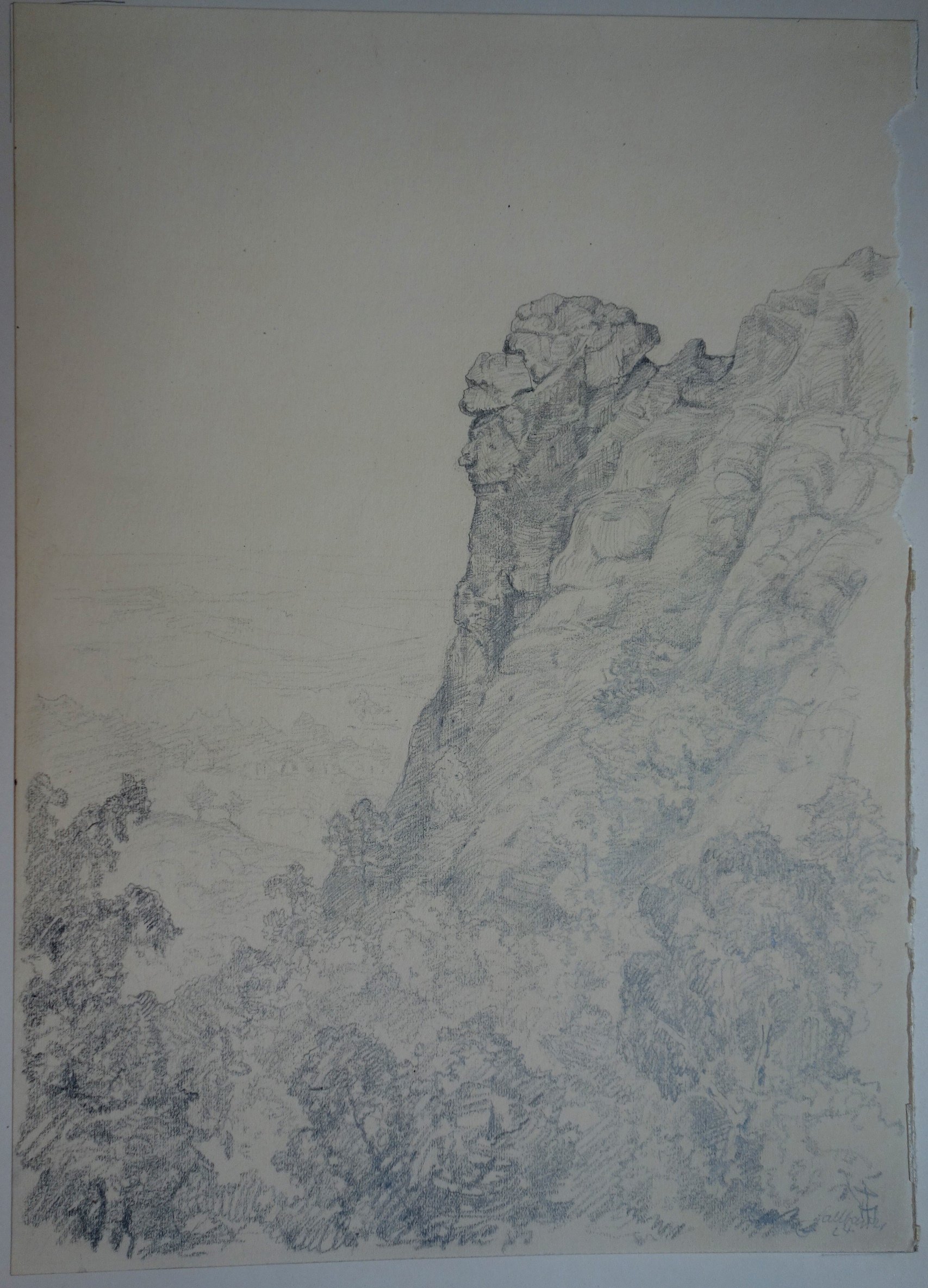 Felsen am Regenstein, von Christian Hallbauer, Oktober 1924 (Schloß Wernigerode GmbH RR-F)
