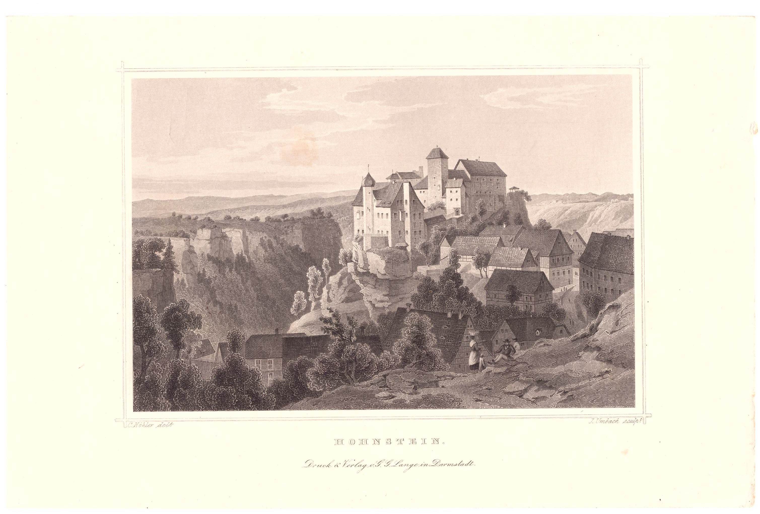 Burg Hohnstein (Sächsische Schweiz) (aus: Lange #) (Schloß Wernigerode GmbH RR-F)