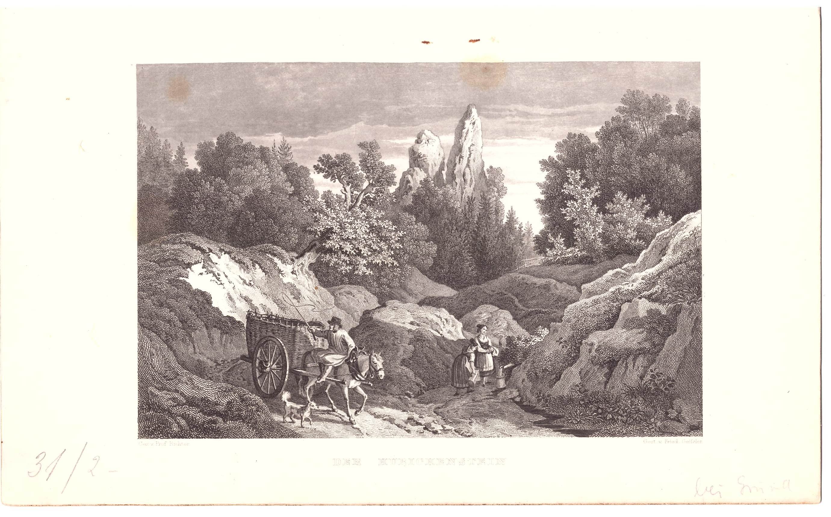 Bad Grund (bei): Hübichenstein, 1838 (aus: Wigand?? später (Schloß Wernigerode GmbH RR-F)