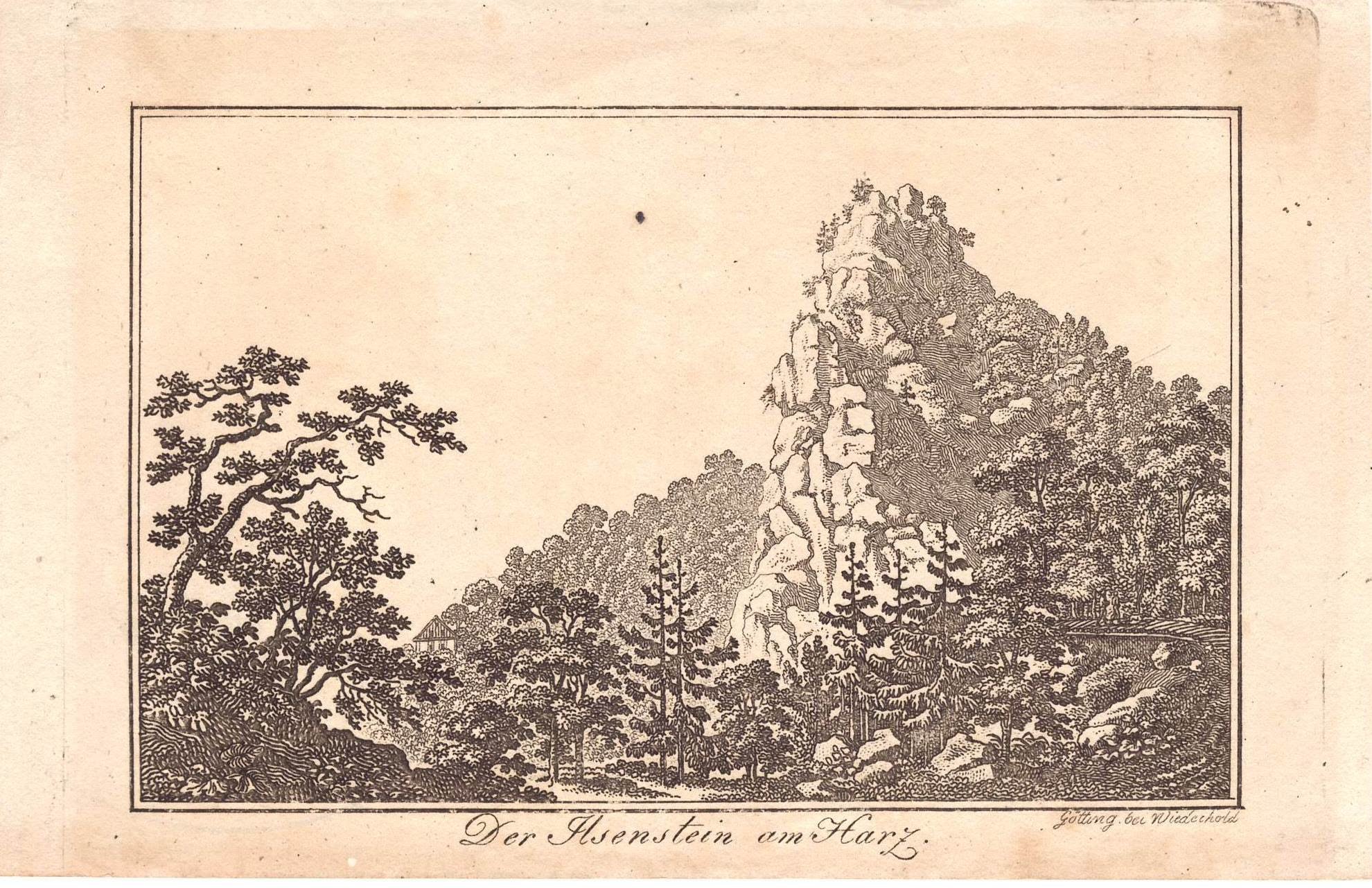 Ilsetal: Ilsestein, vor 1814 (Stammbuchblatt) (Schloß Wernigerode GmbH RR-F)