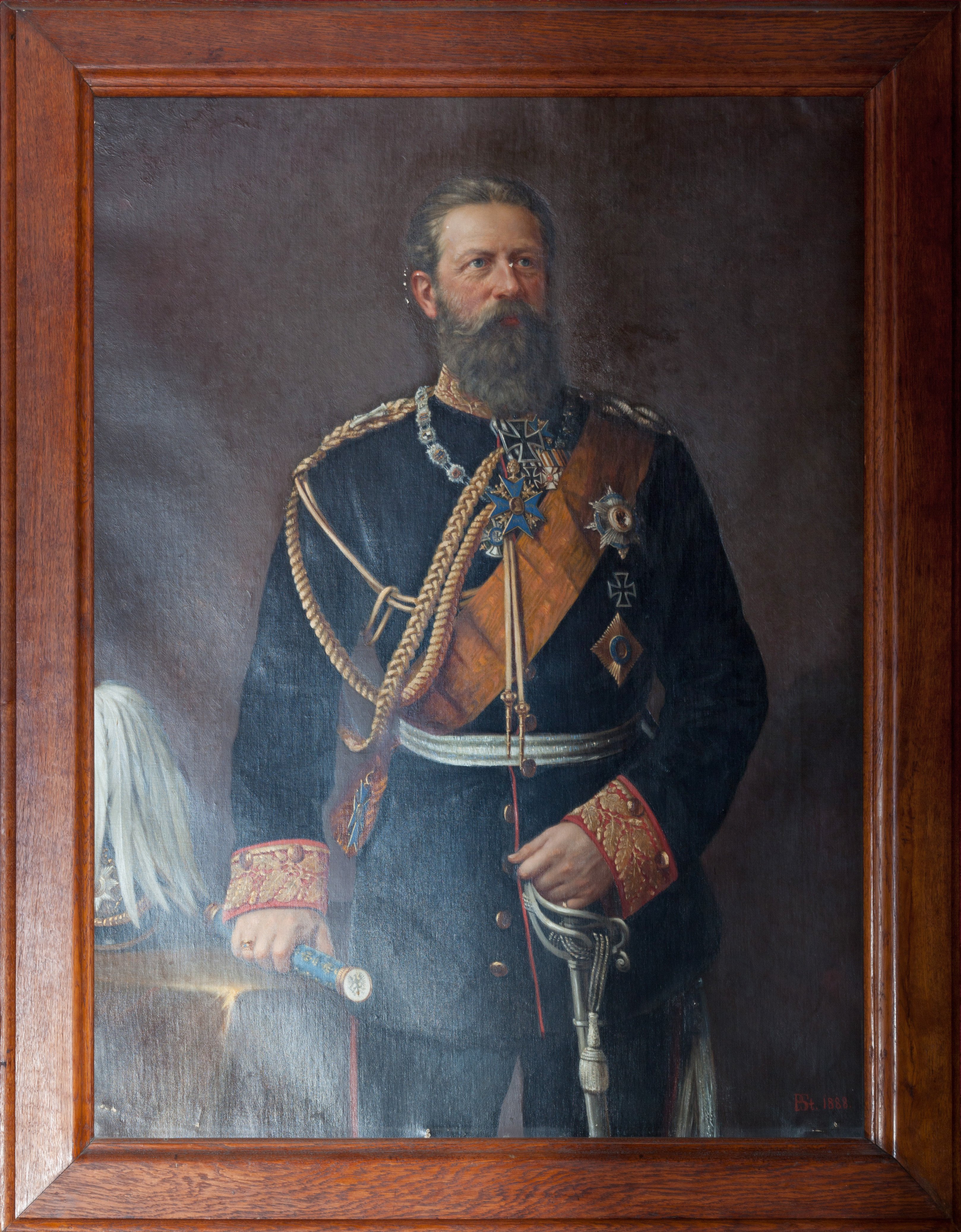 Paul Stankiewicz: Porträt des preußischen Kronprinzen Friedrich (III.) Wilhelm, 1886 (Schloß Wernigerode GmbH RR-F)