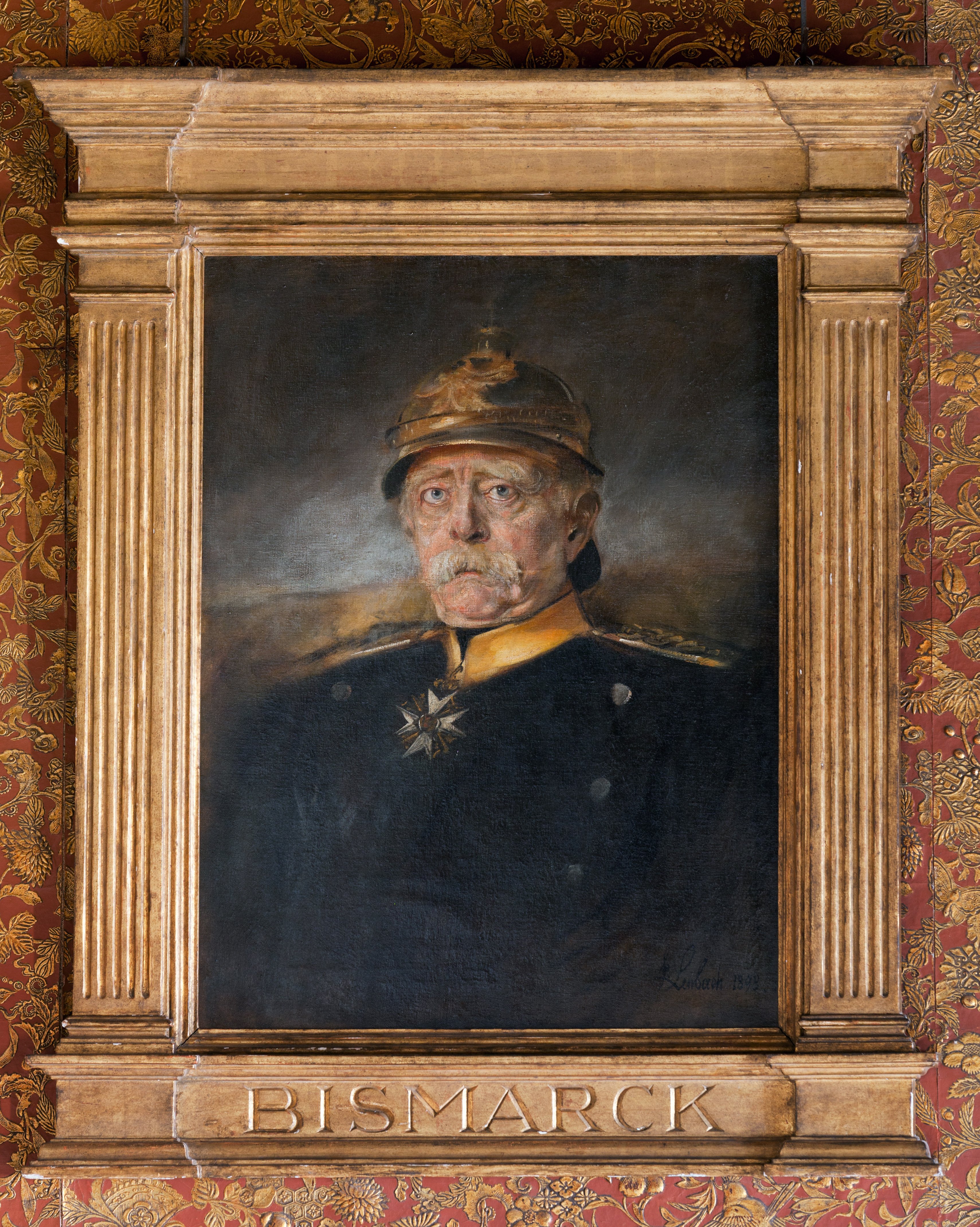 Porträt Otto v. Bismarck in Kürassieruniform von Franz von Lenbach, 1898 (Schloß Wernigerode GmbH RR-F)